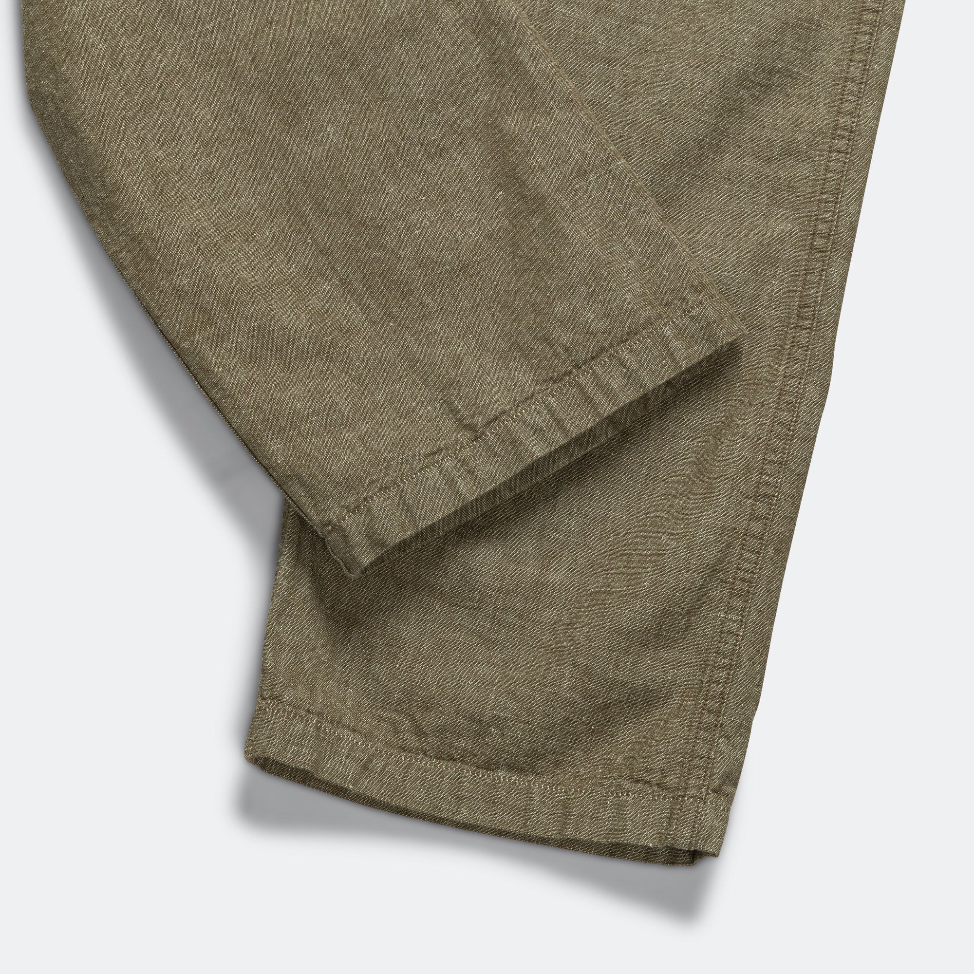 Chambray Fatigue Pants - Dusty Olive - Image 5