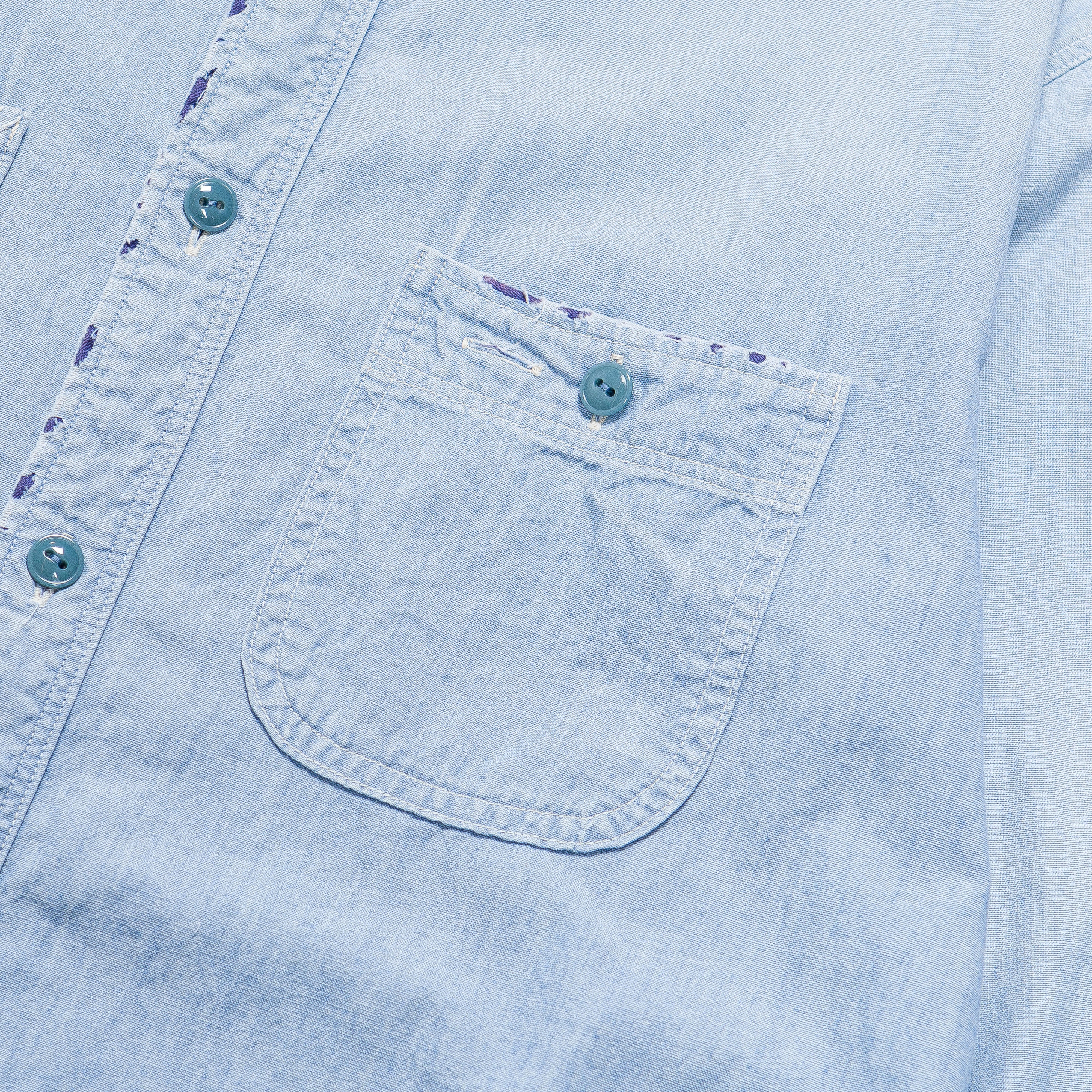 Chambray KOUNTRY Work Shirt (RAIN BANDANA Remake) - Sax - Image 4