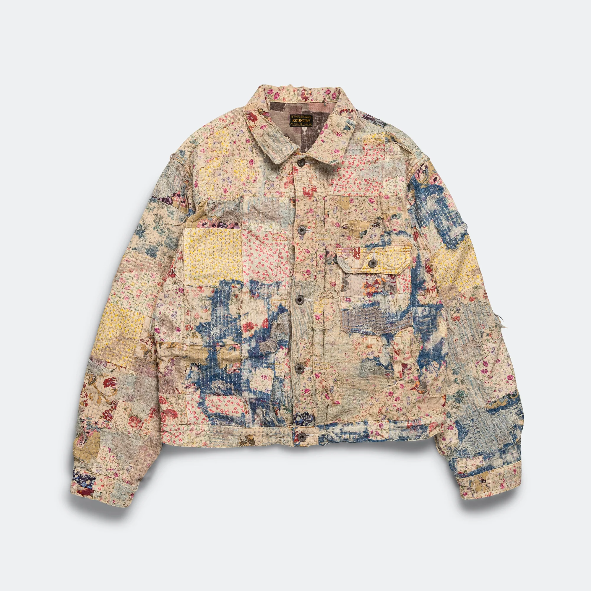 Champetre BORO Spring JKT - GrayBeige