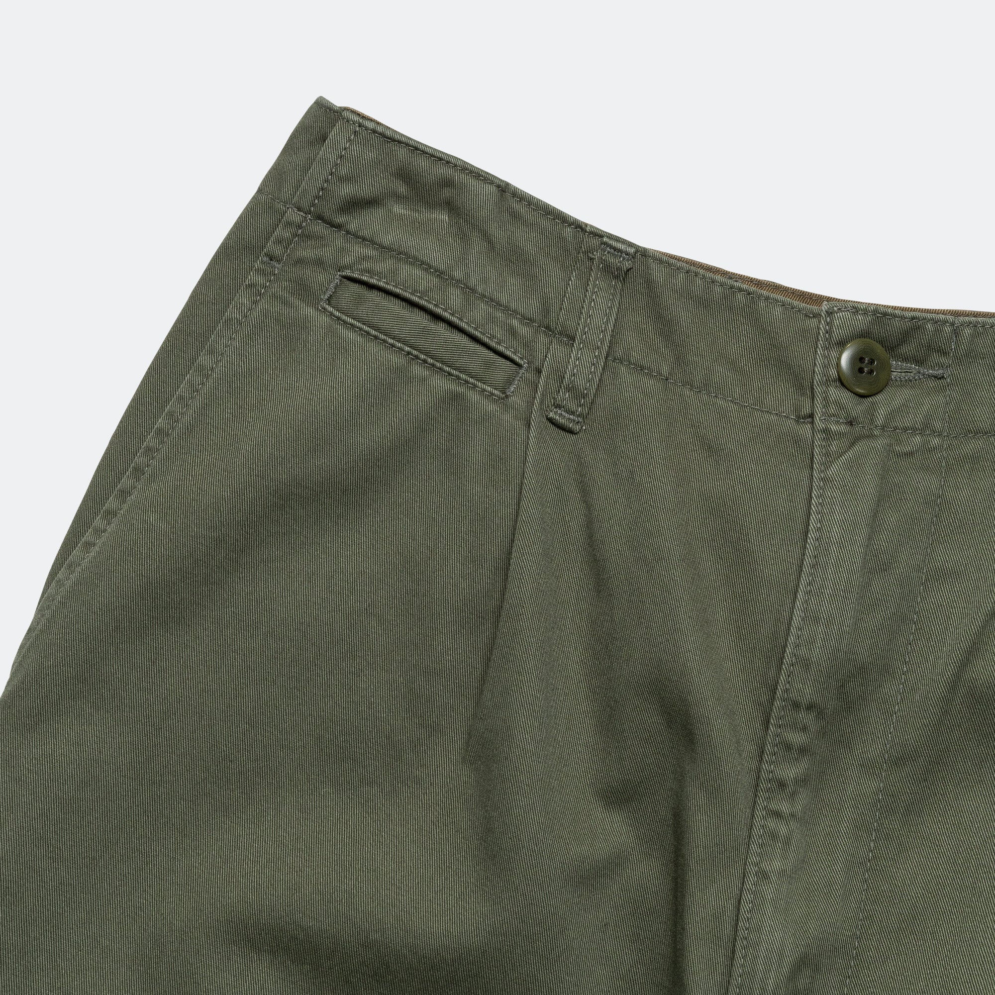 Chino High Waisted NIME Pants CACTUS Embroidery - Khaki - Image 3