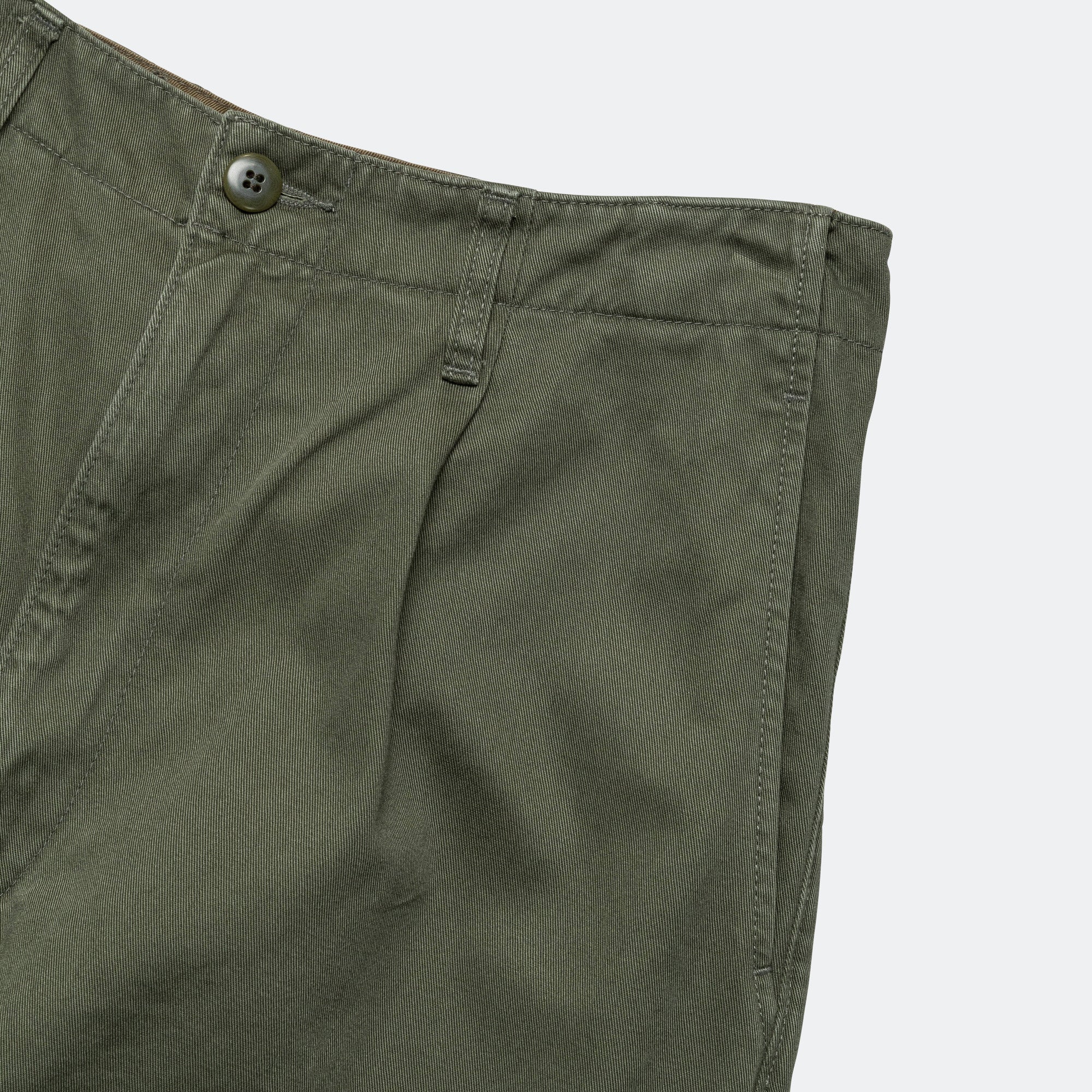 Chino High Waisted NIME Pants CACTUS Embroidery - Khaki - Image 4