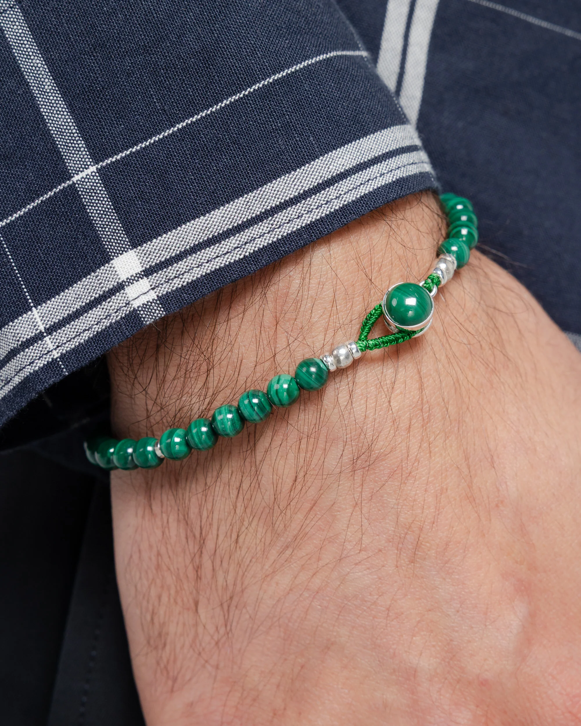 Circle8 Bracelet - Malachite/925 Silver - Image 2