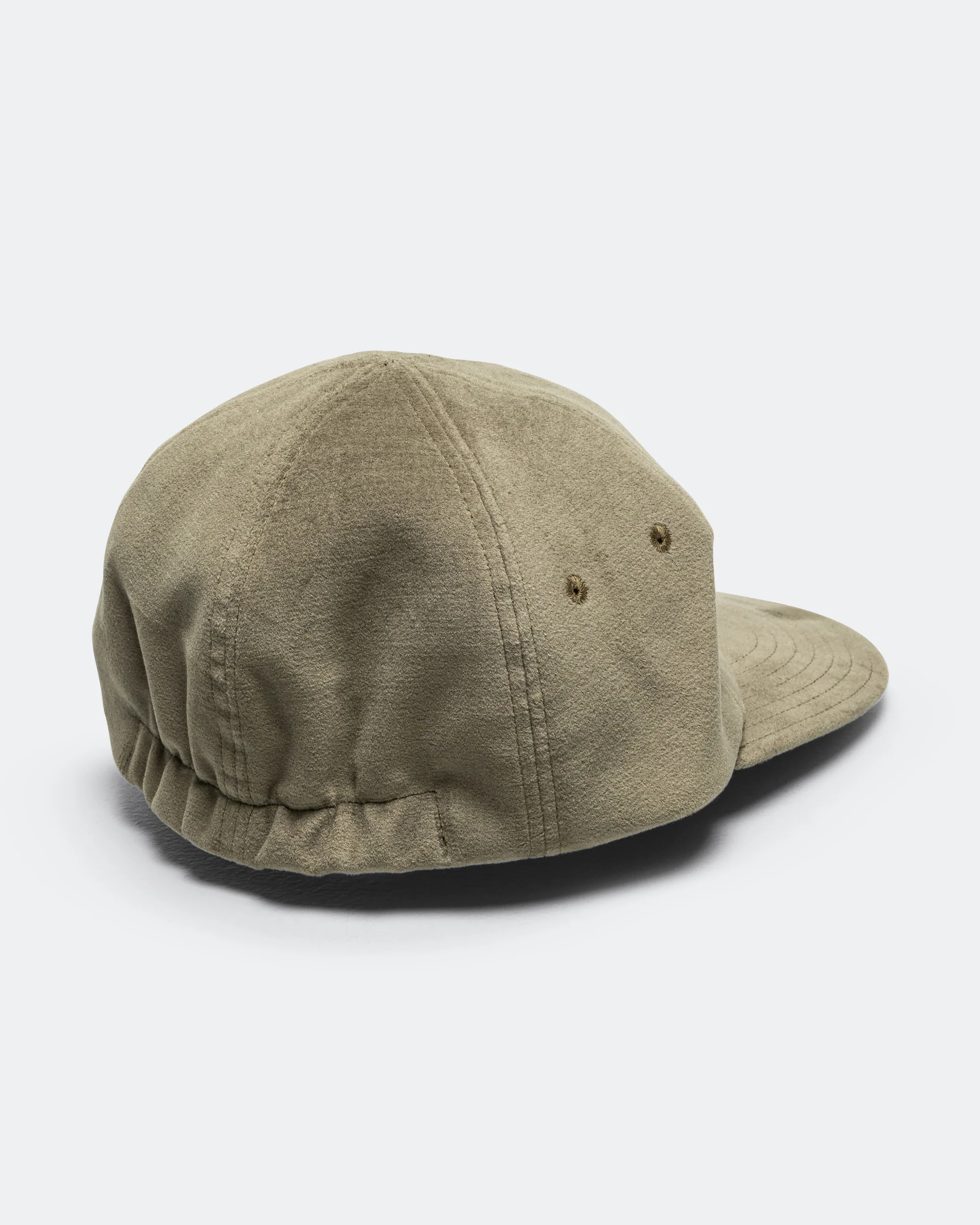 Classic 6 Panel Cap Moleskin - Green - Image 3