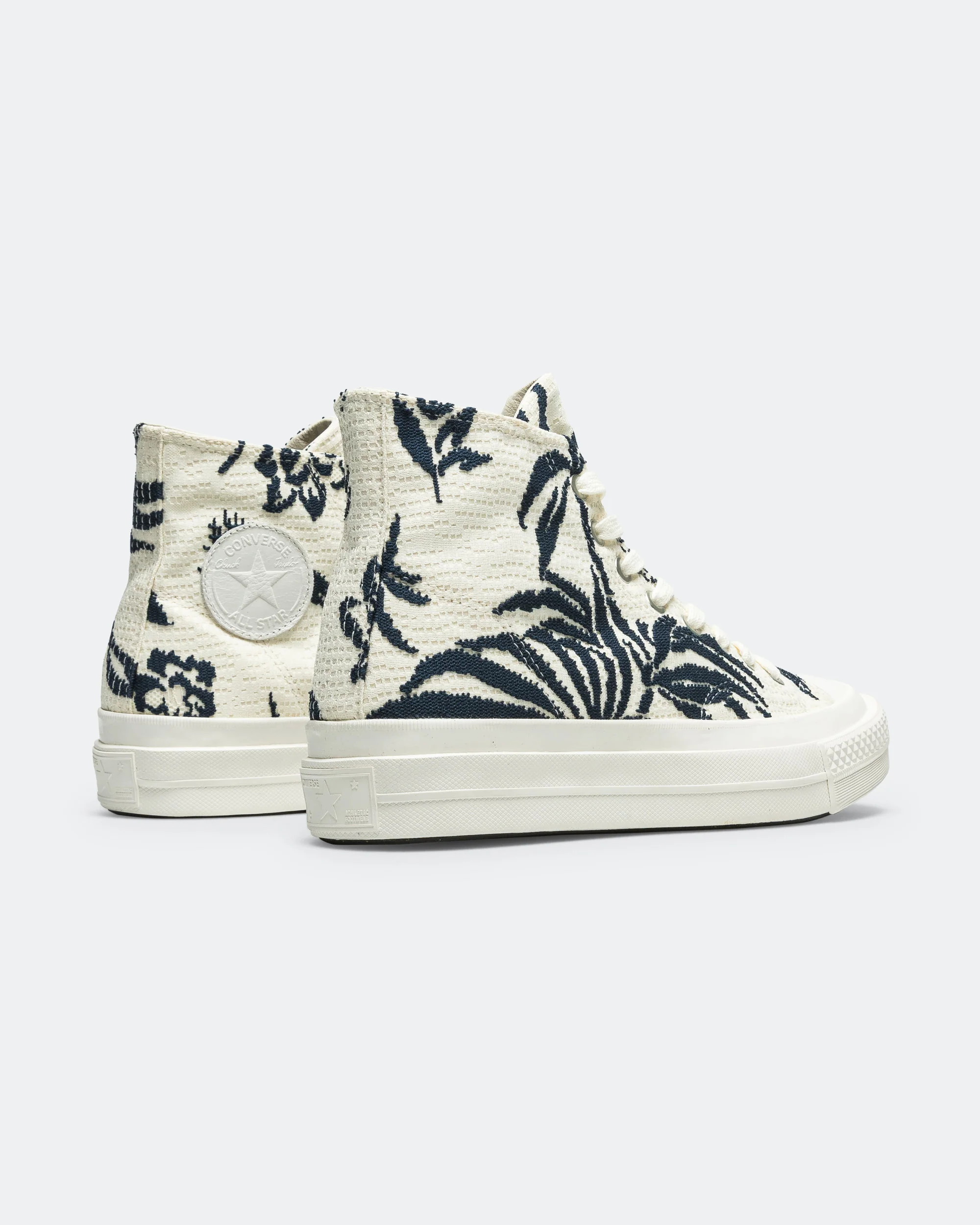 CT Hi All Star FS - Floral/Snow White-Marshmallow - Image 3