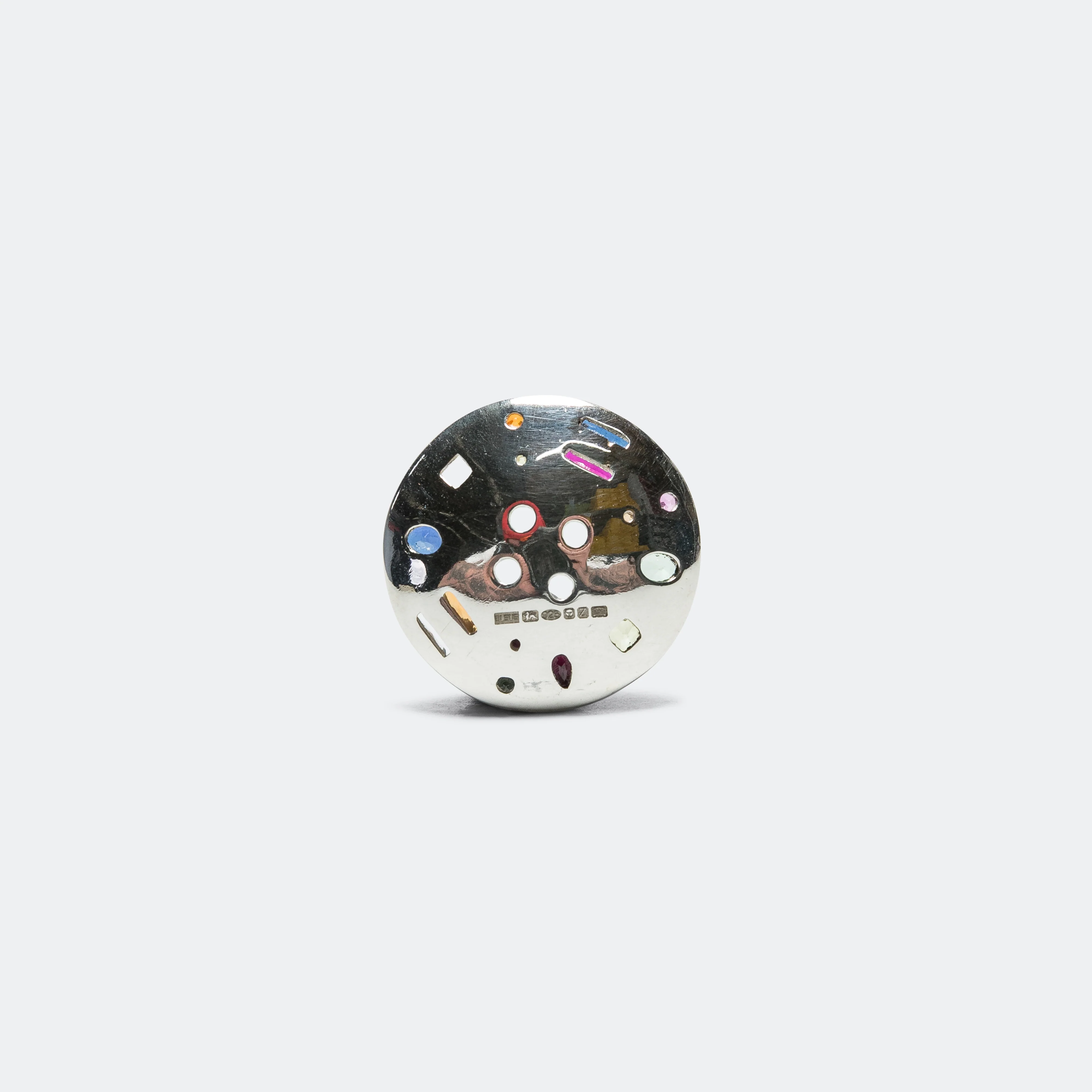 Cottage Garden Button (Multi) - 925 Silver - Image 2