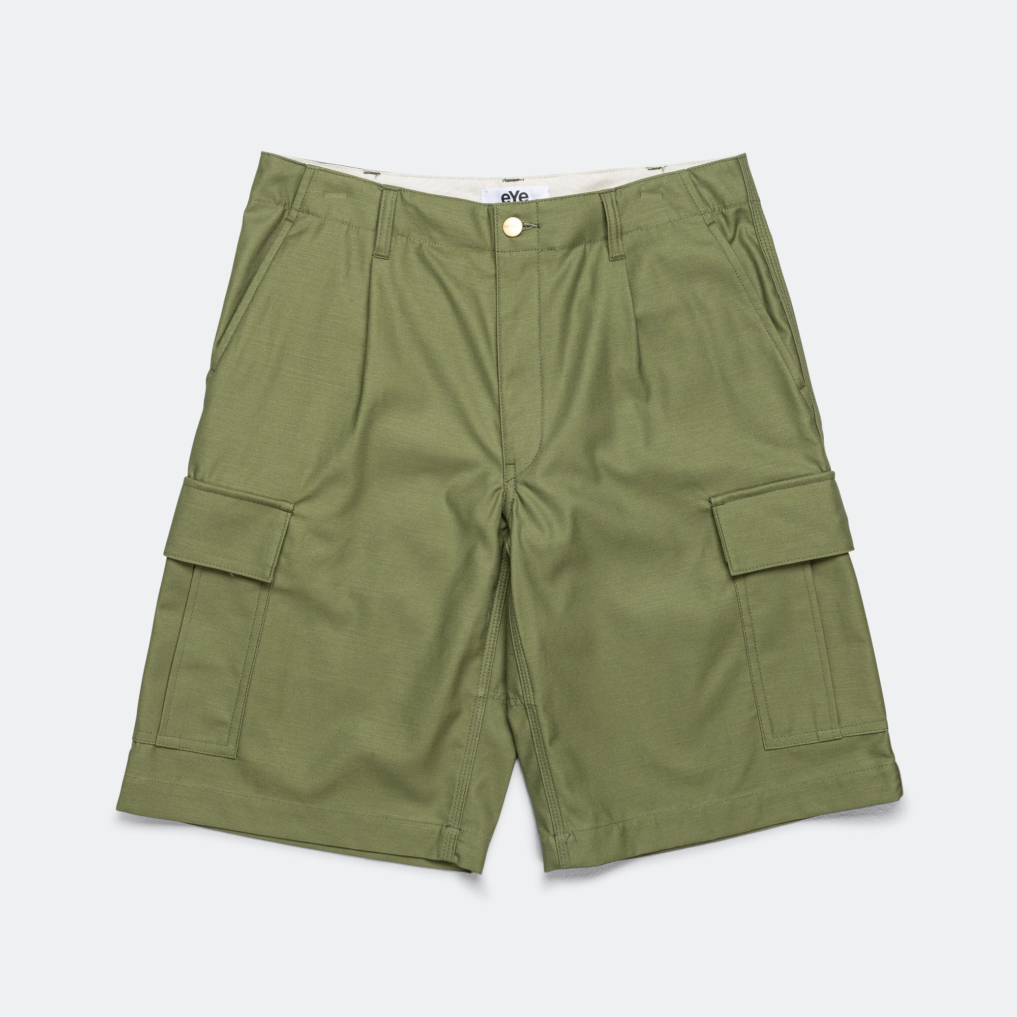 Cotton Backed Satin Shorts x Carhartt - Khaki