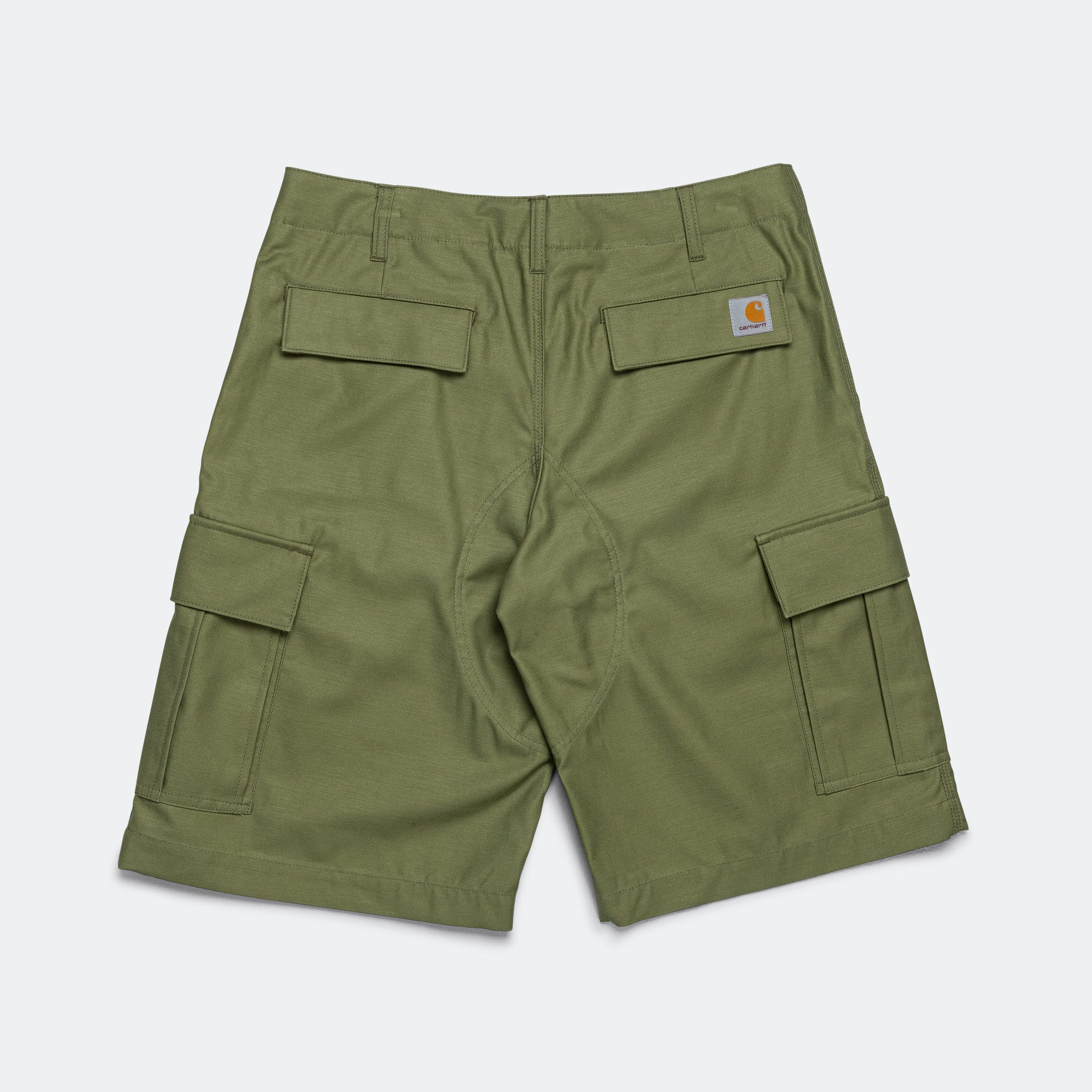 Cotton Backed Satin Shorts x Carhartt - Khaki - Image 2