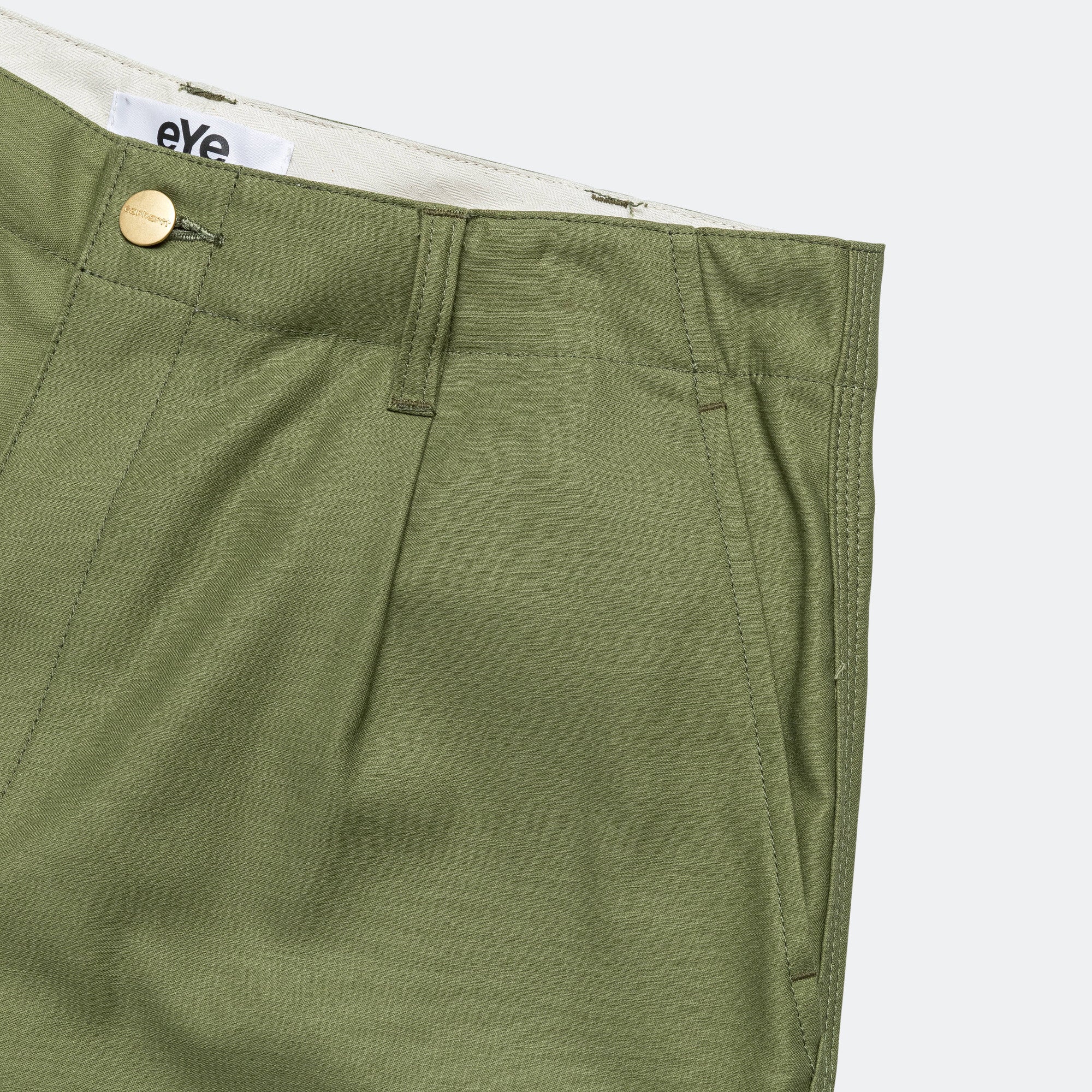 Cotton Backed Satin Shorts x Carhartt - Khaki - Image 4