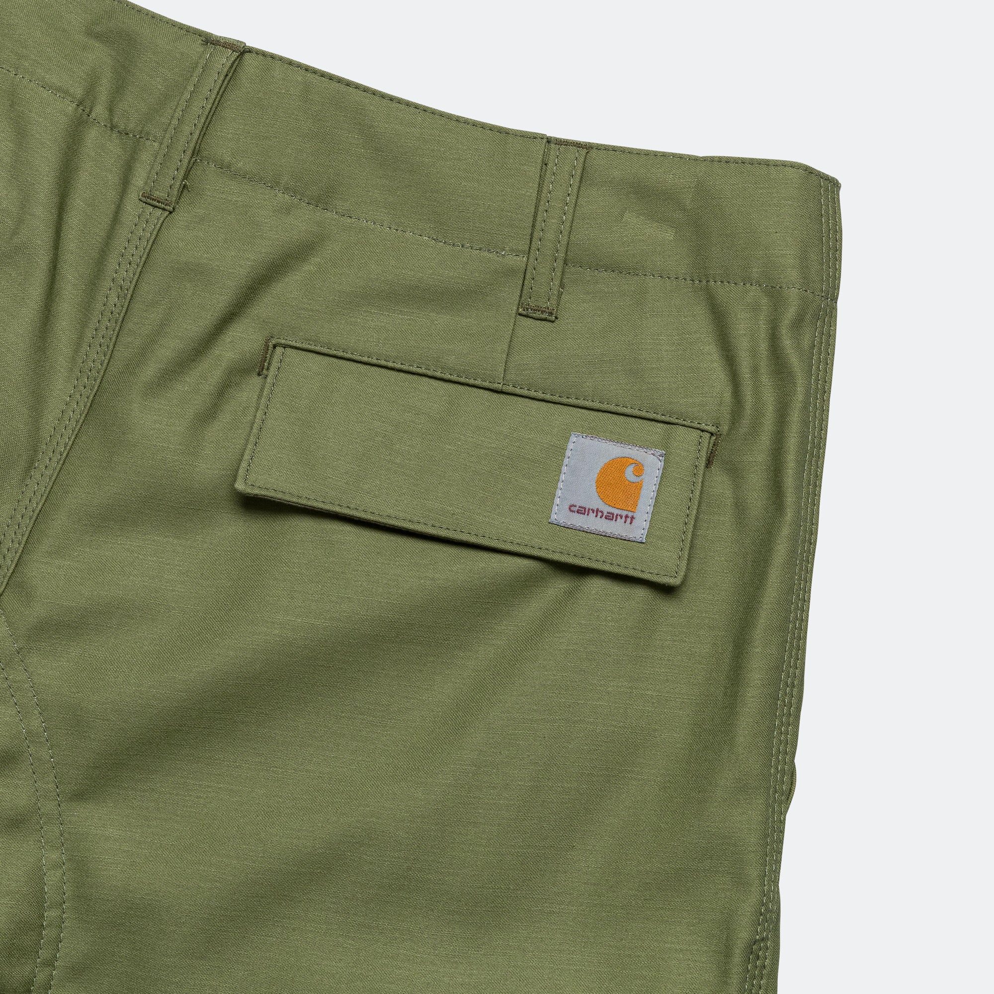 Cotton Backed Satin Shorts x Carhartt - Khaki - Image 6