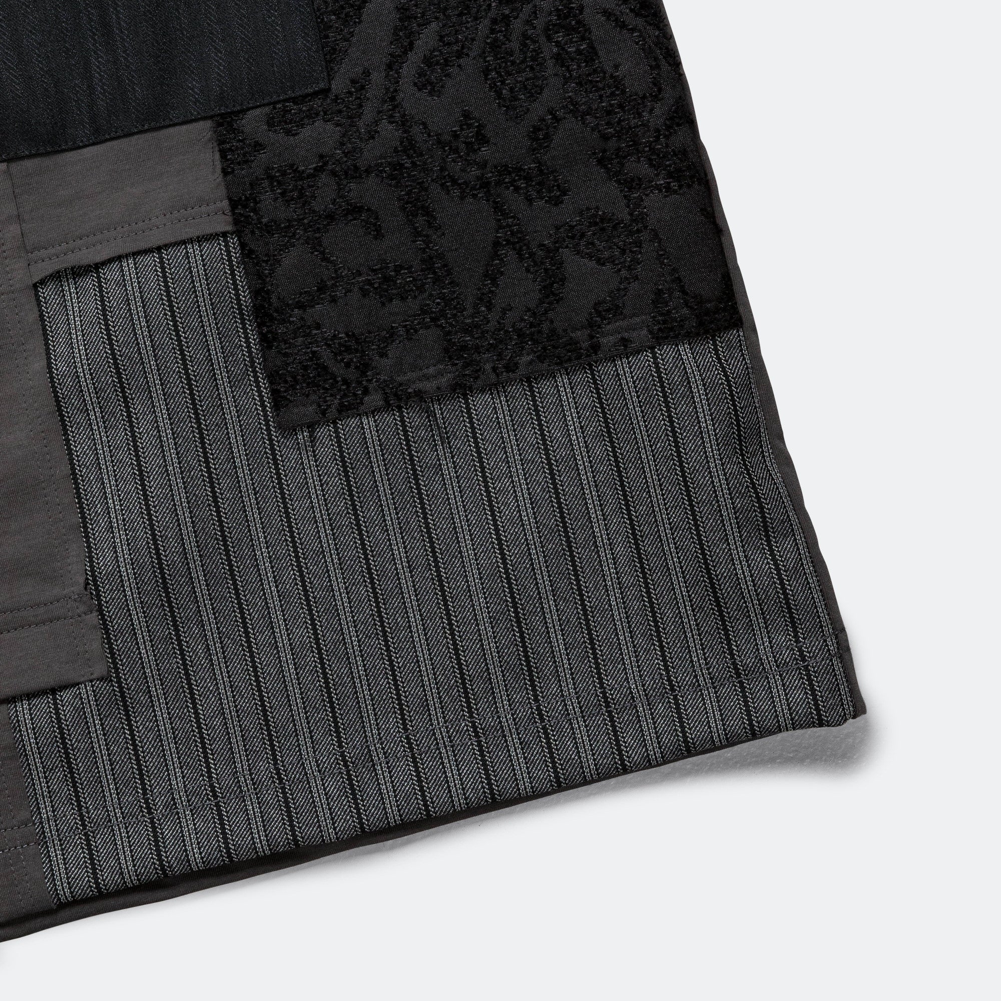 Cotton Jersey x Multi Fabrics Patchwork T-Shirt - Grey/Mix - Image 5