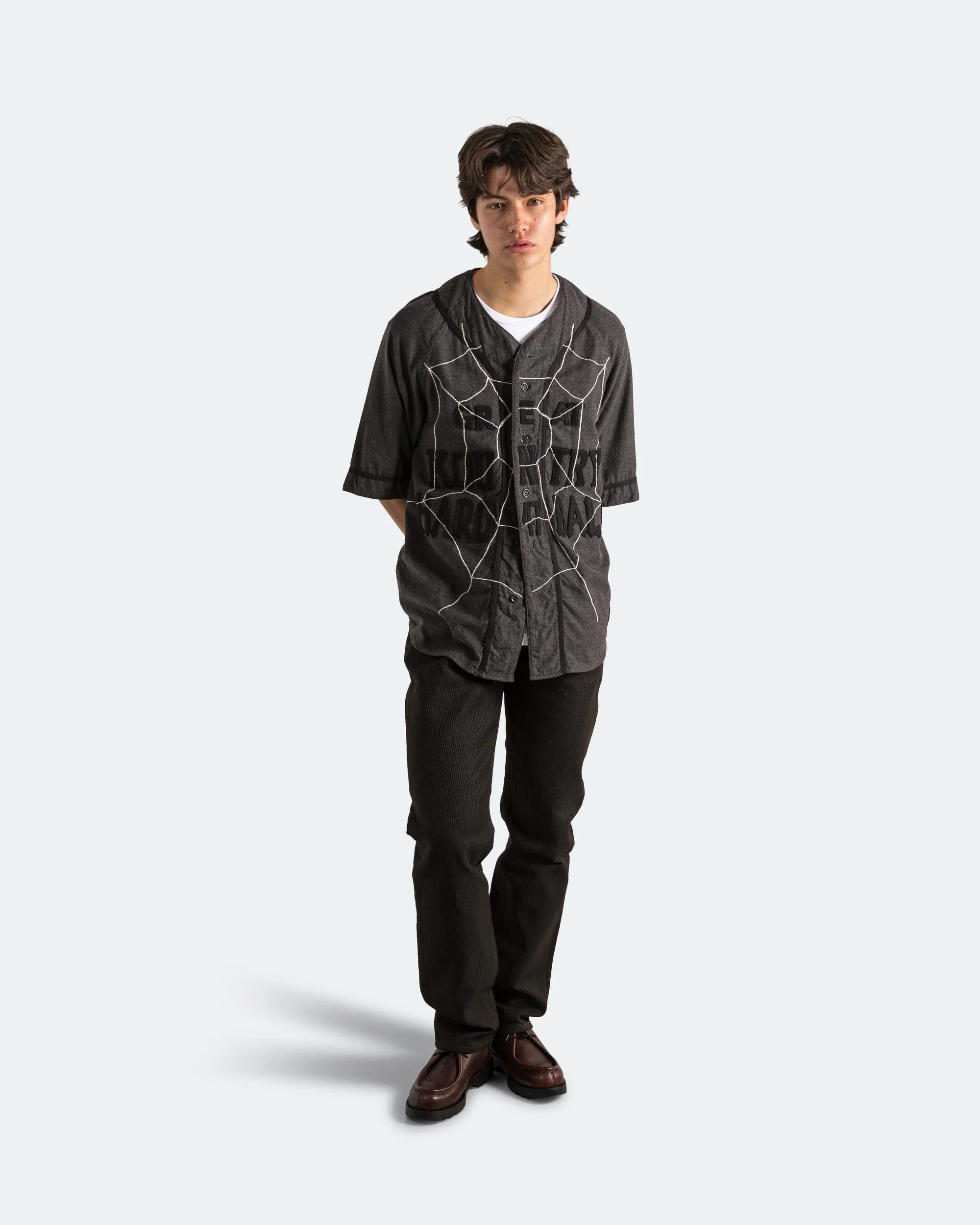 Cotton Wool GREAT KOUNTRY Baseball Shirt KOUNTRY DREAM CATCH Remake - Dark Grey - Image 5