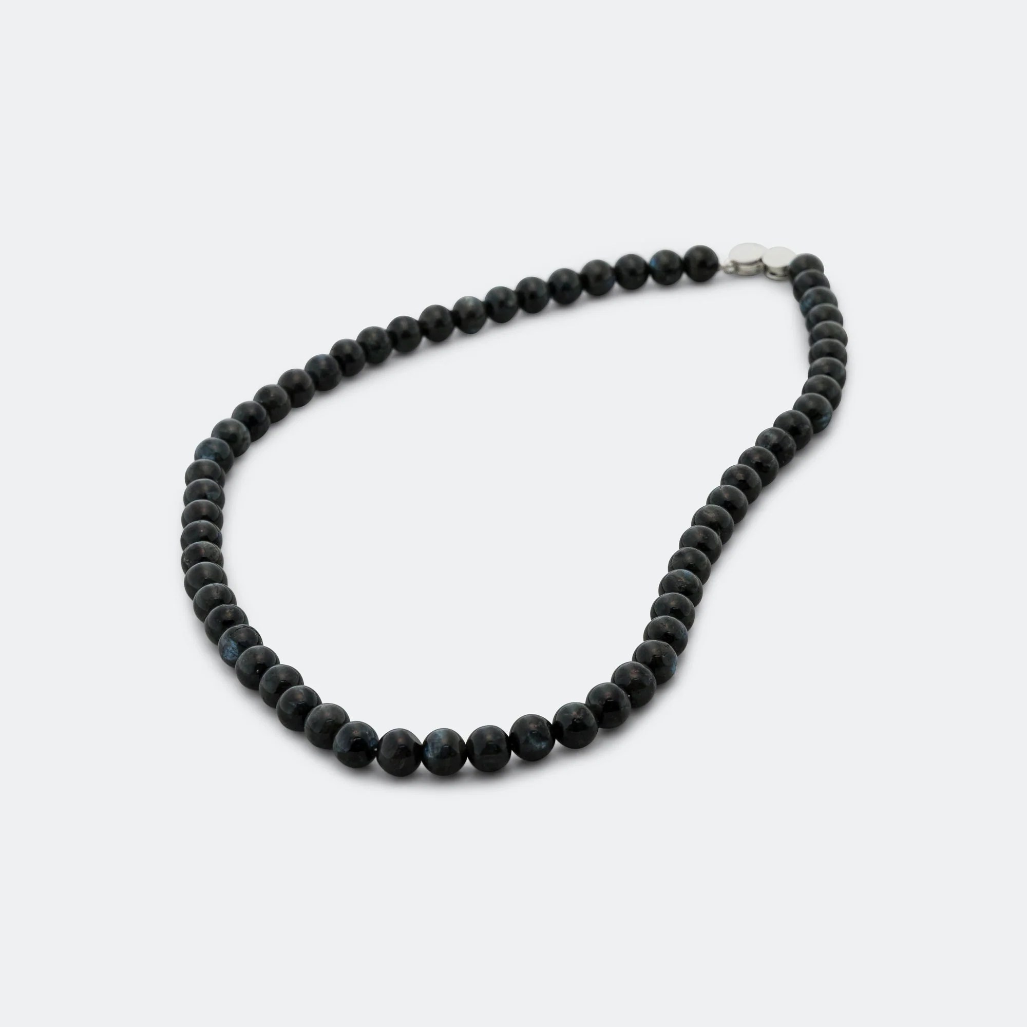 Cove Necklace - Black Larvikite/925 Silver