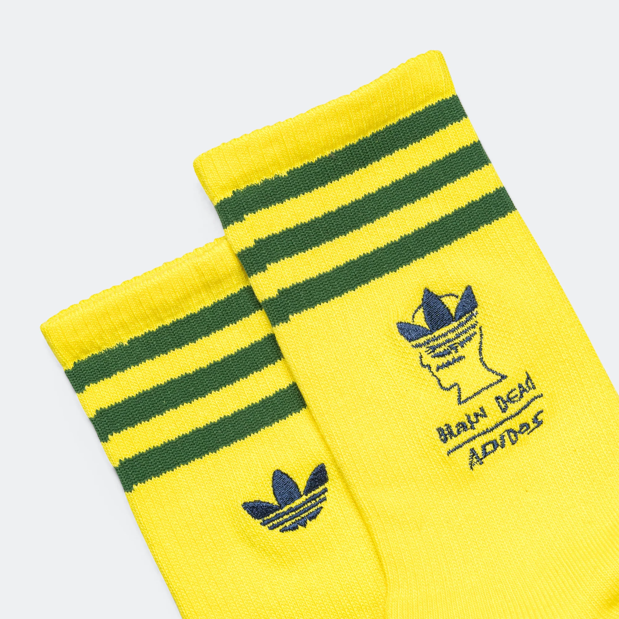 Crew Sock x Brain Dead - Yellow/Collegiate Navy - Image 3
