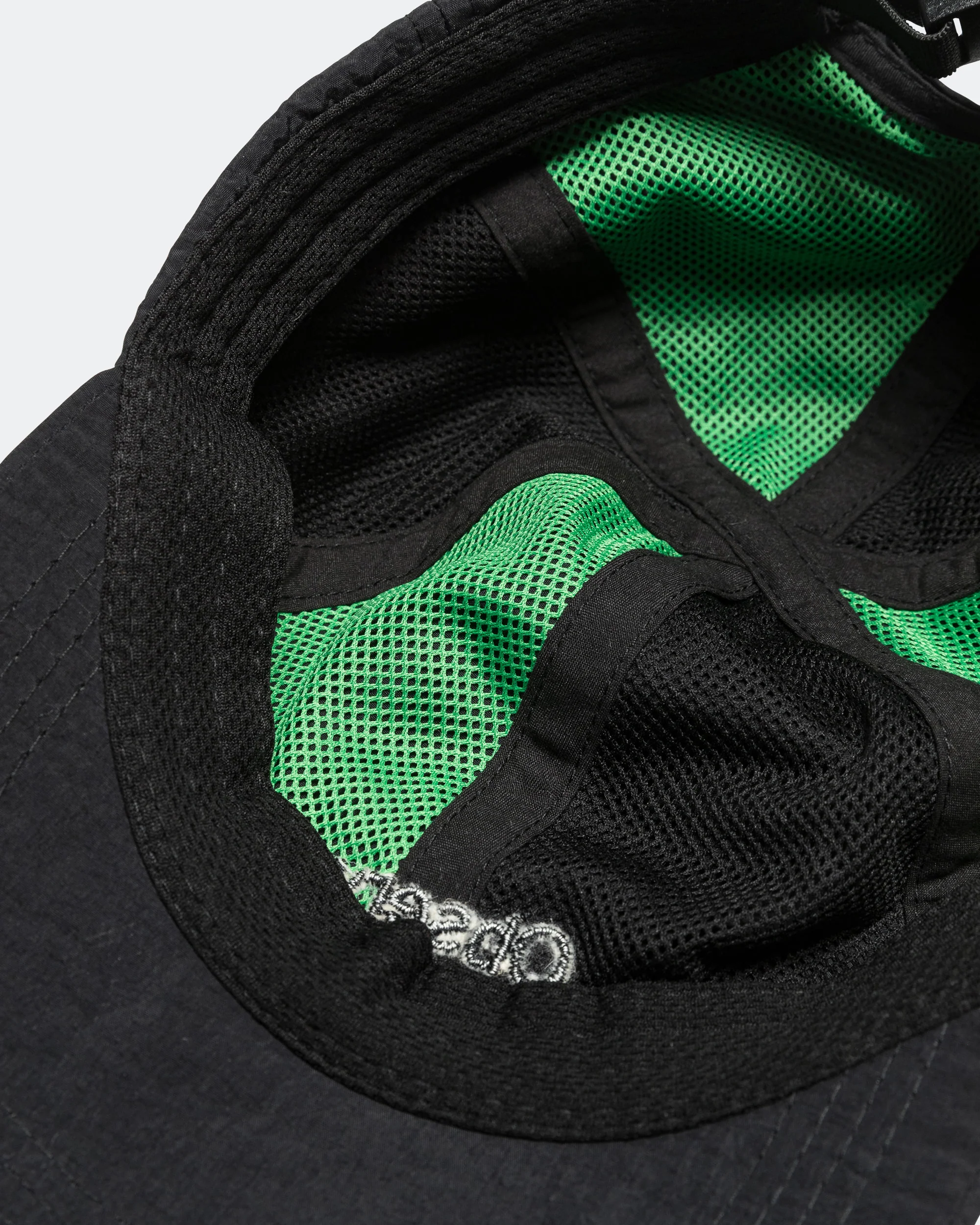 Crinkle Nylon Logo Cap - Black - Image 6