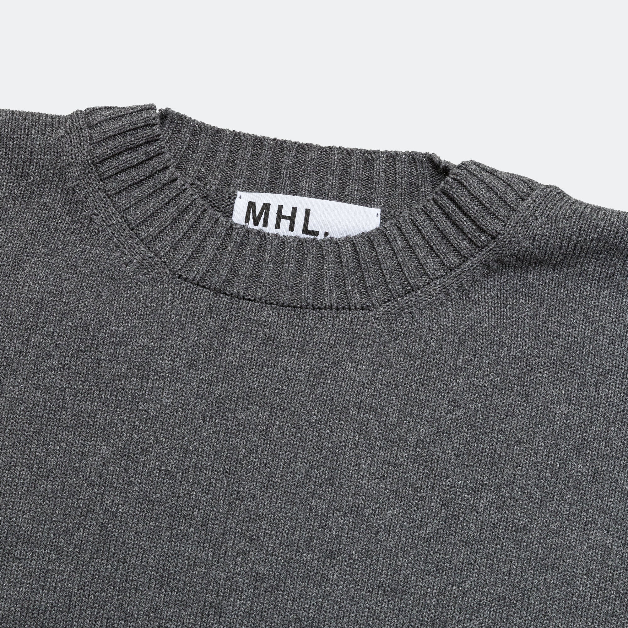 Cross Over Crew - Dry Cotton Charcoal - Image 2