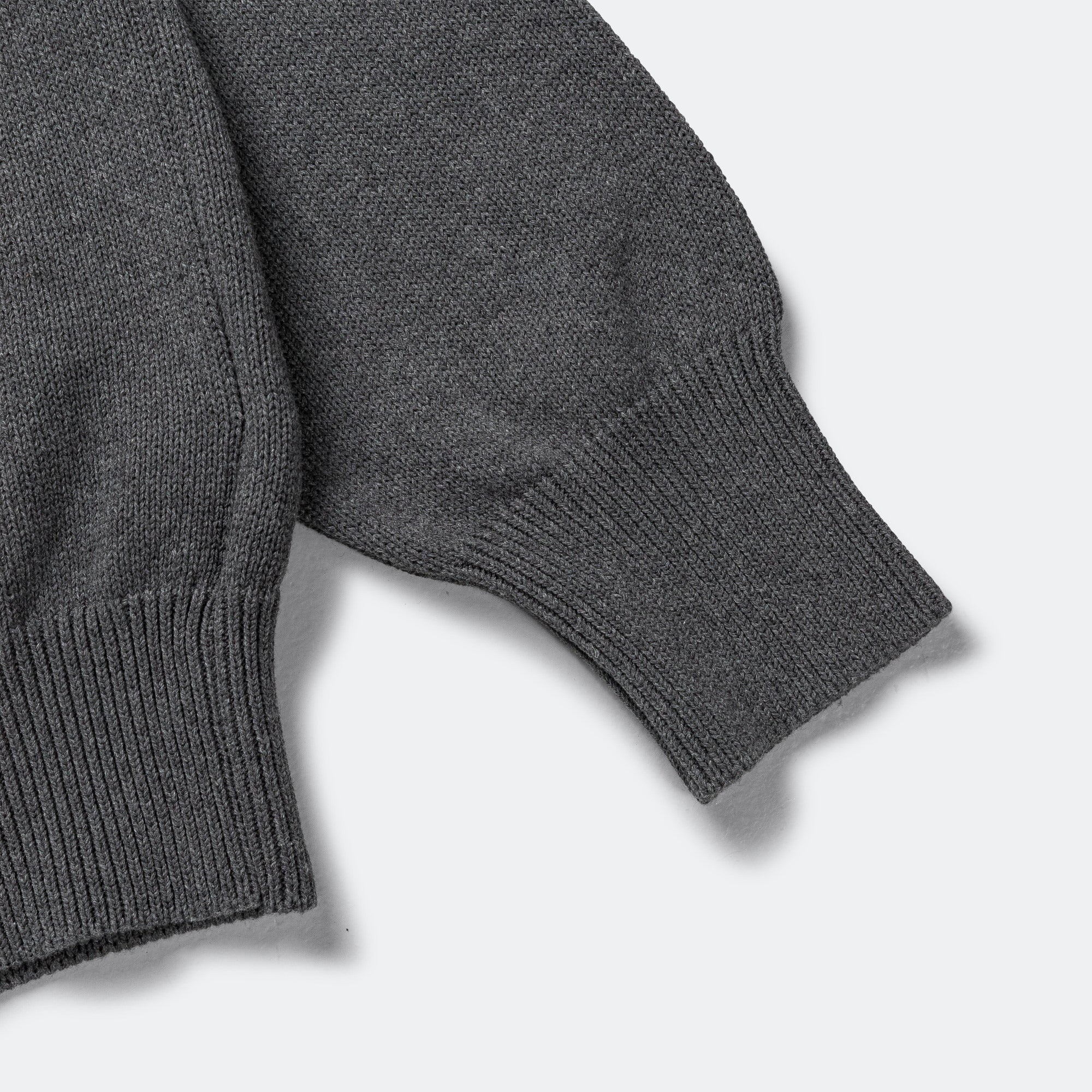 Cross Over Crew - Dry Cotton Charcoal - Image 4