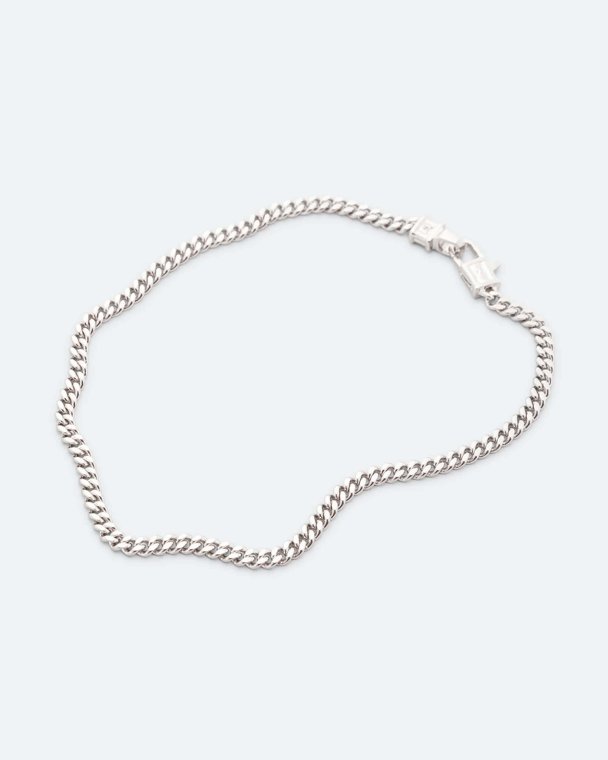 Curb Bracelet M - 925 Silver