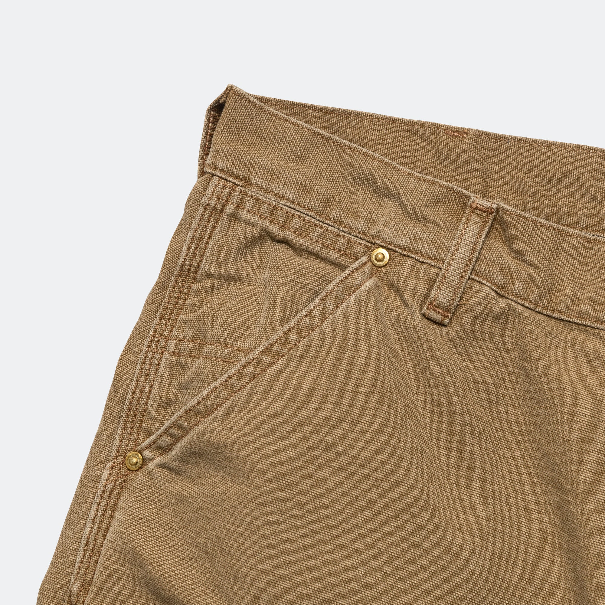Dad's Fit Painter Pants - Brown - Image 3