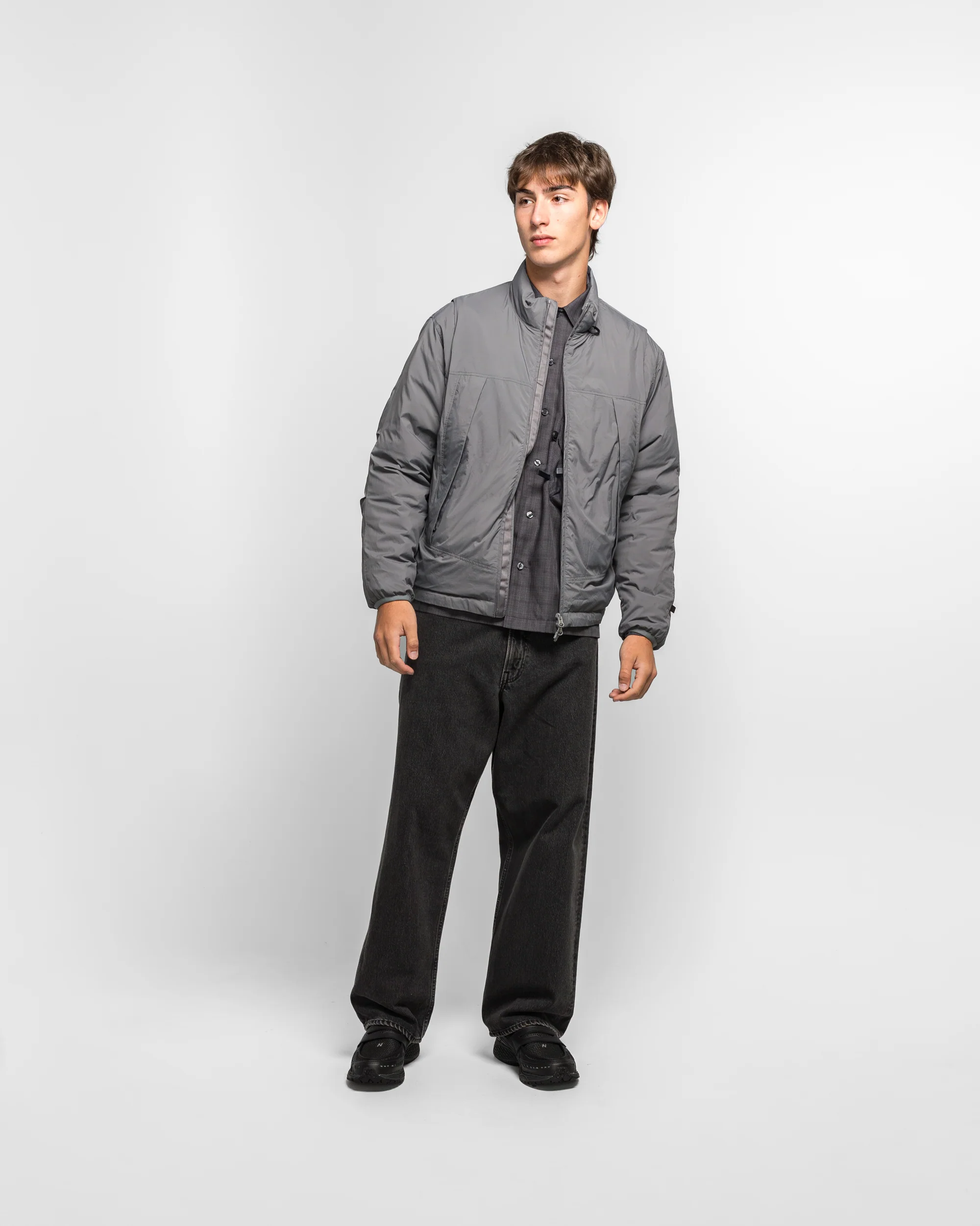 Tech 2WAY Field Inner Down Jacket - Light Grey - Image 6