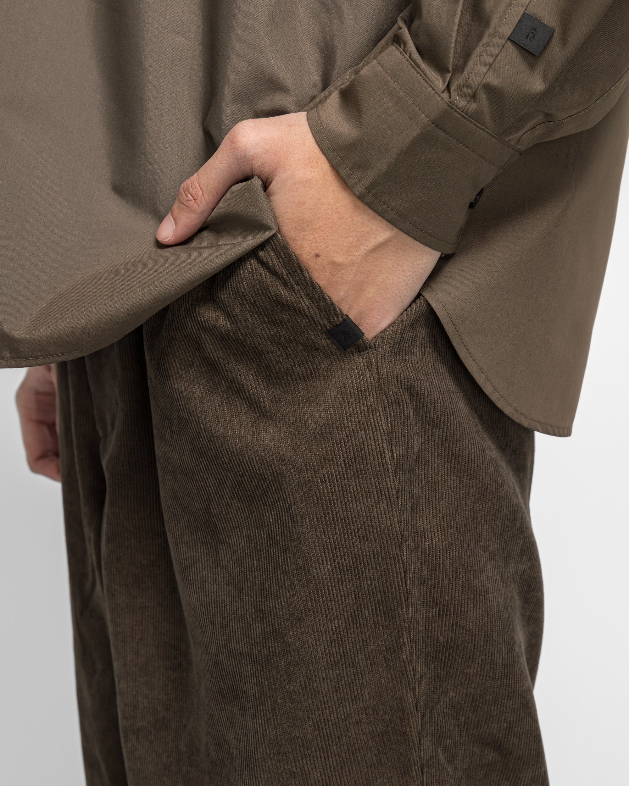 Tech Easy Trouser - Corduroy Brown Khaki - Image 5