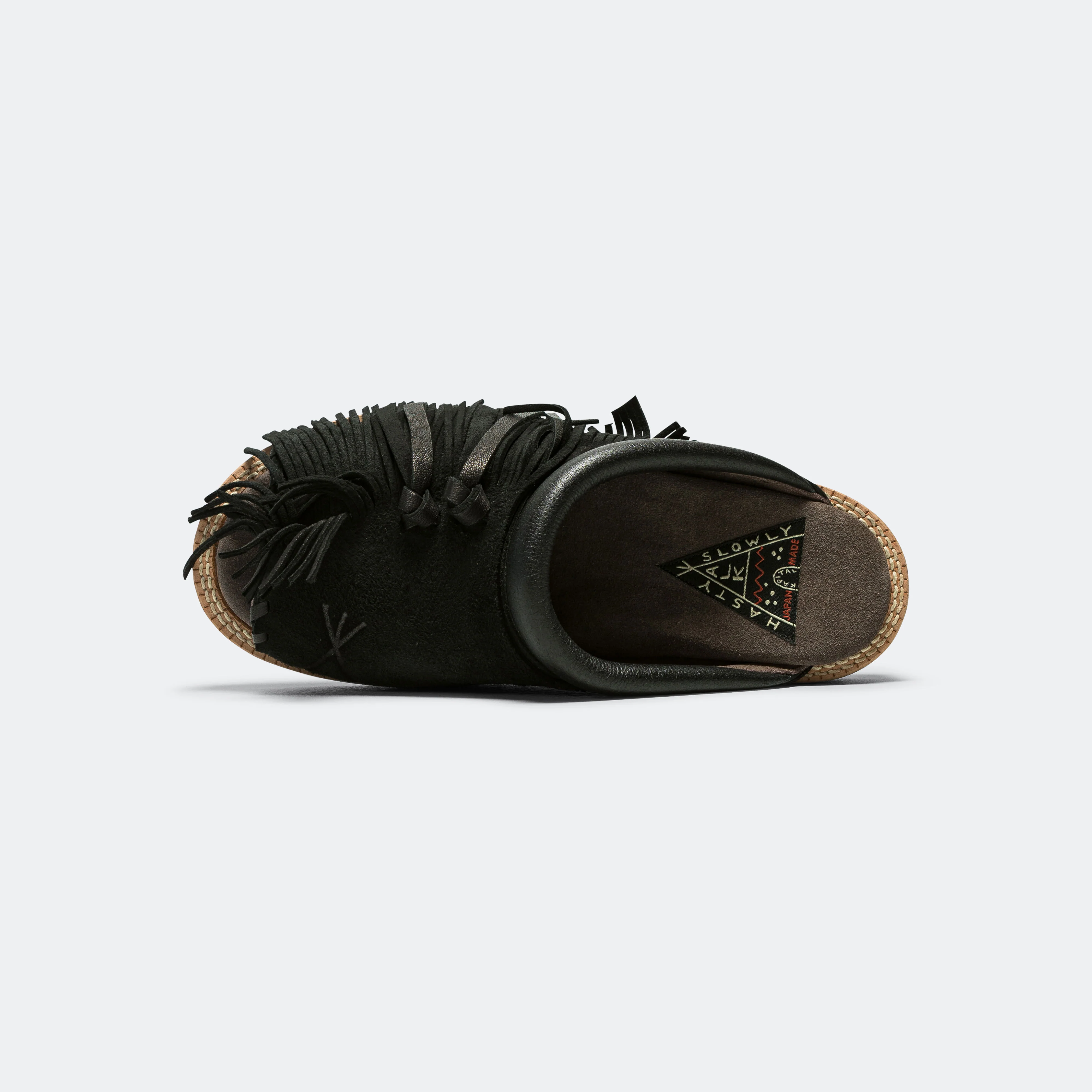 Deer Leather Pueblo Sabot - Black - Image 4
