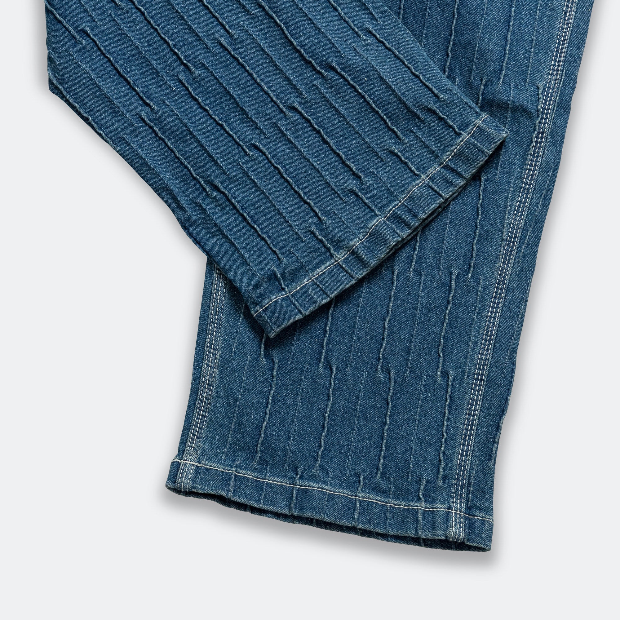 Denim Loose Pant - Blue - Image 6