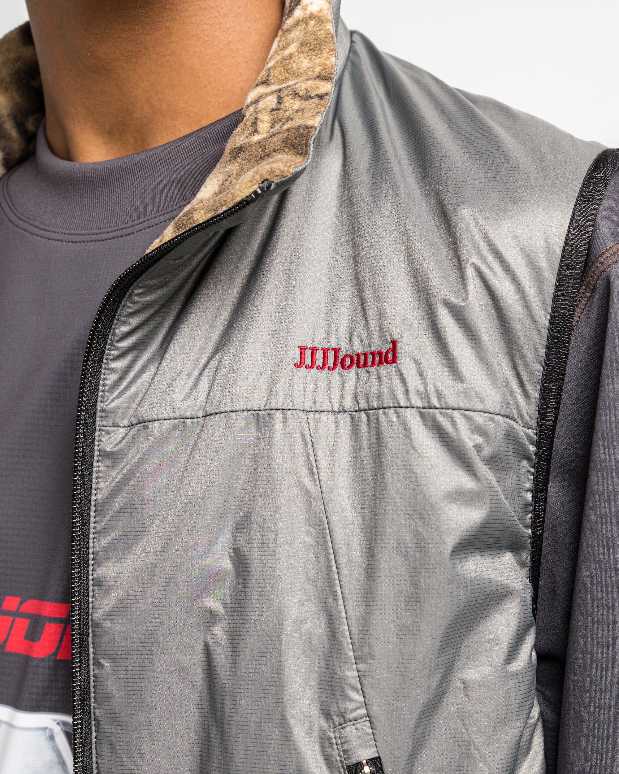 Reversible Vest x JJJJound - Gargoyle - Image 8