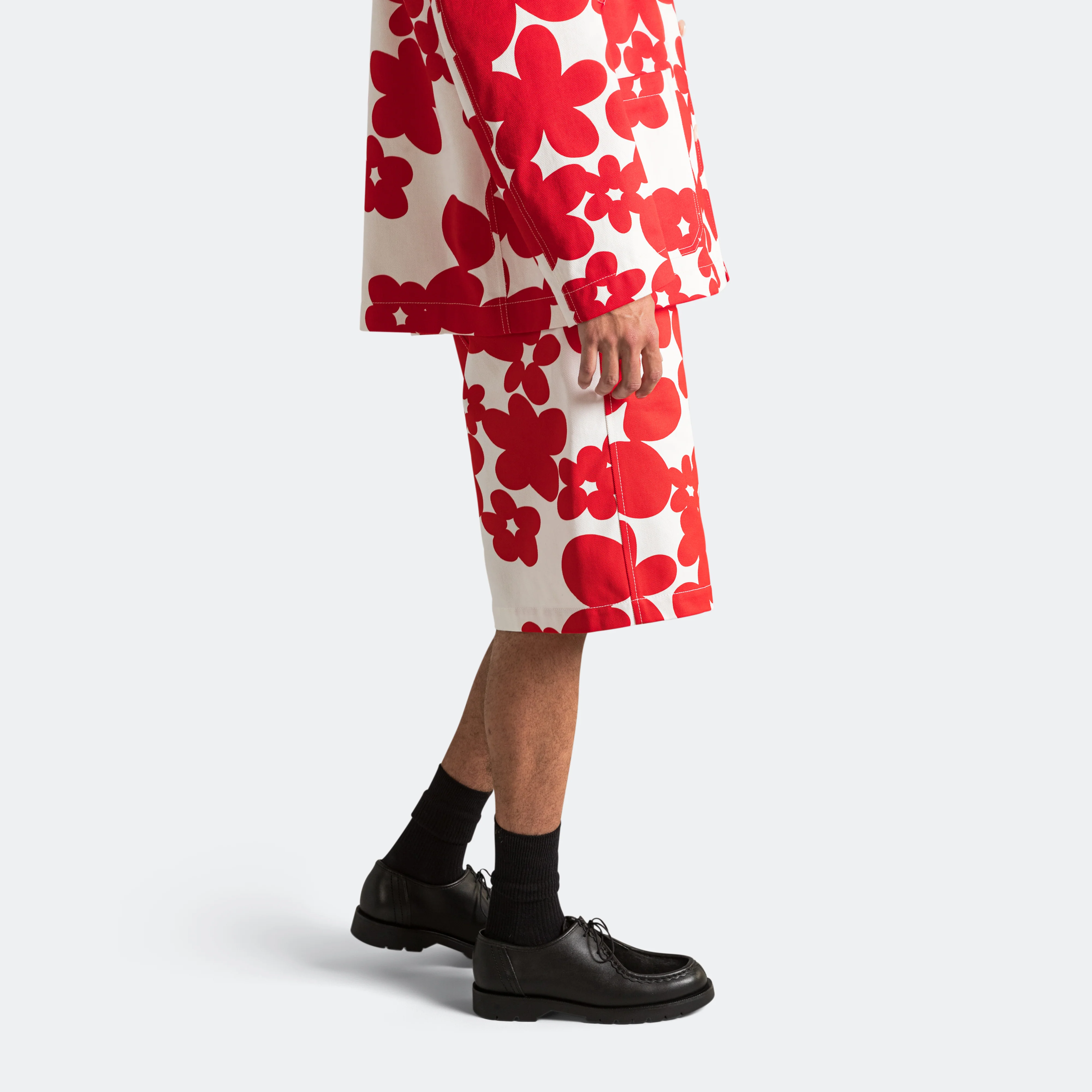 Dillies Gabardine Shorts - Crimson - Image 3