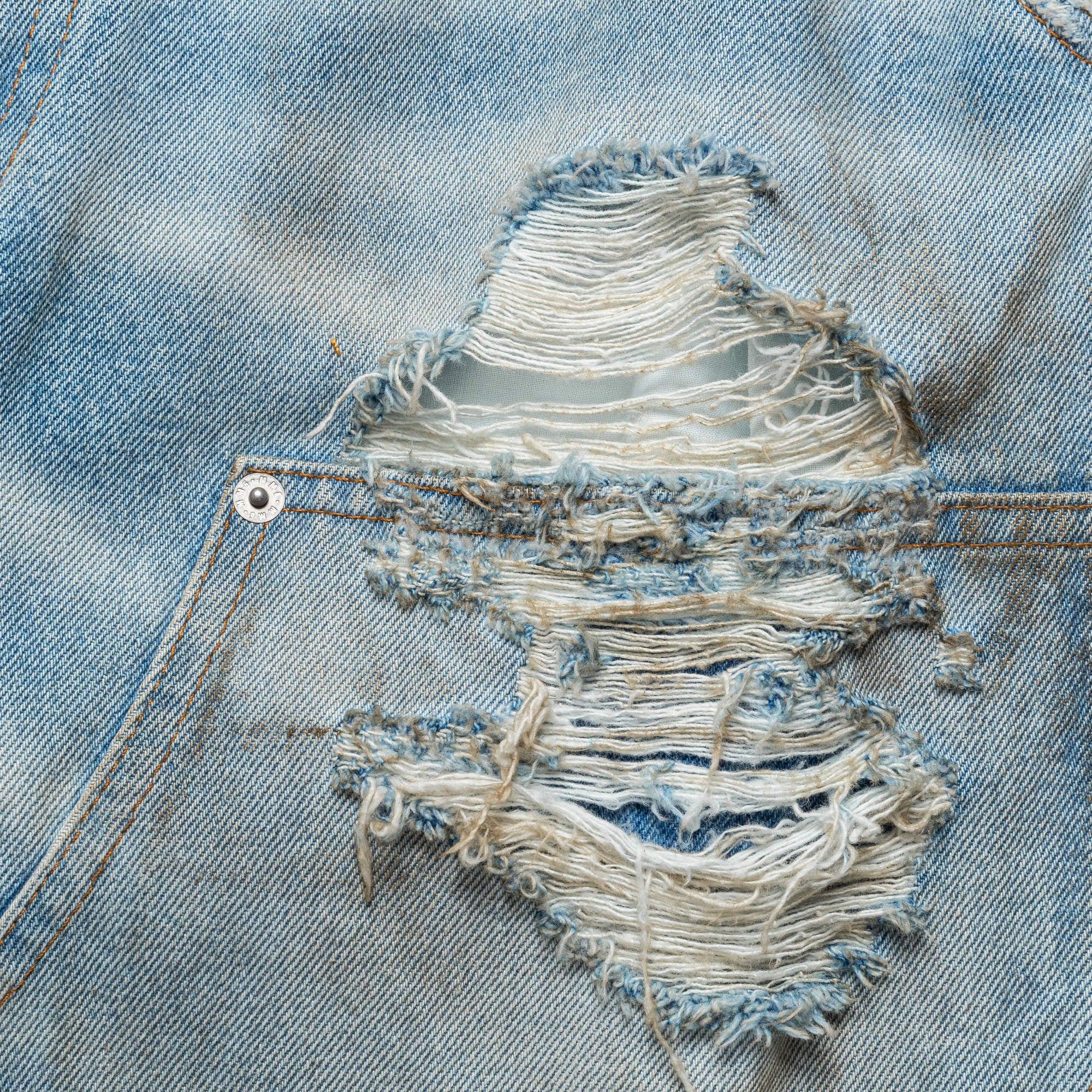 Distressed Wide-Leg Denim - Used Wash - Image 6