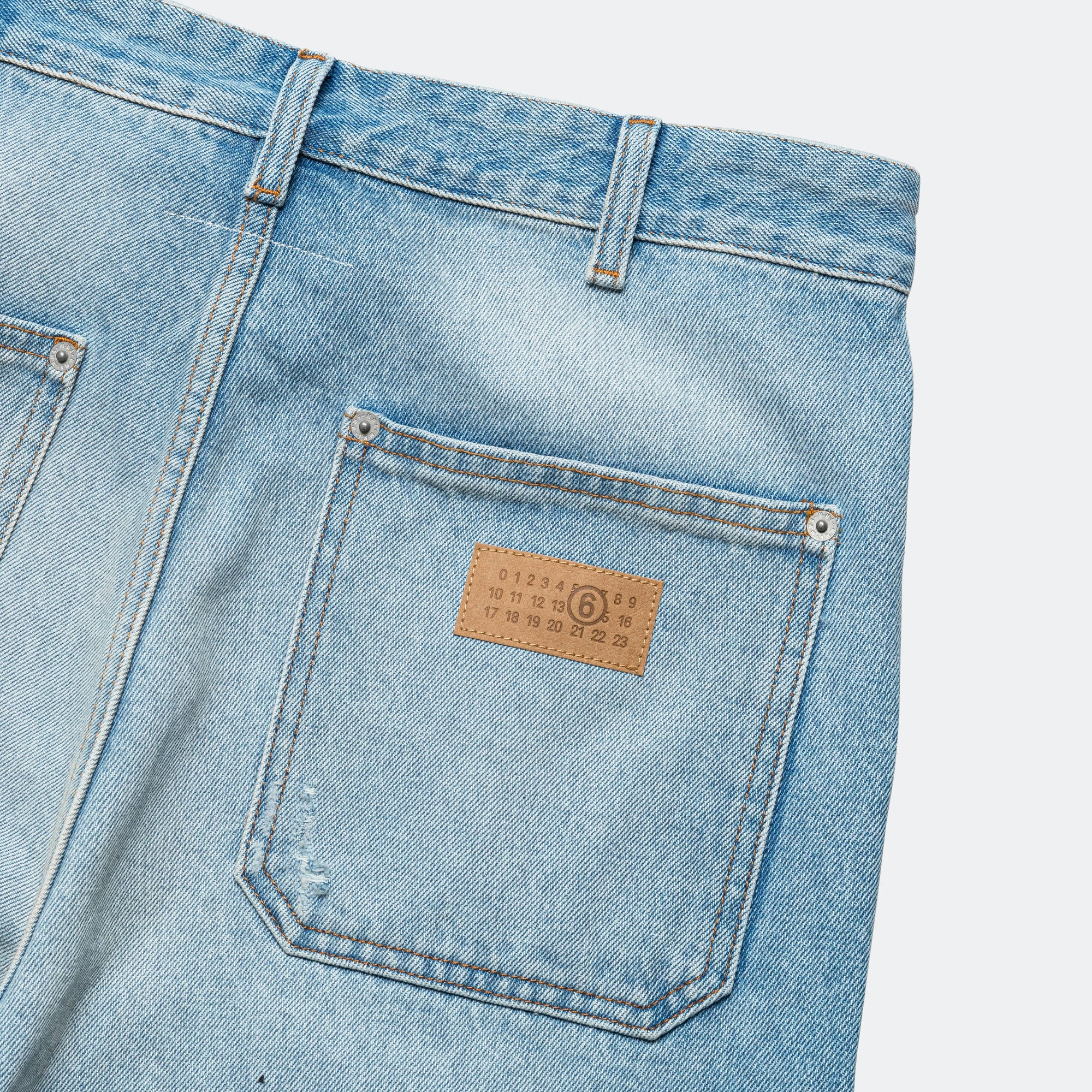 Distressed Wide-Leg Denim - Used Wash - Image 8