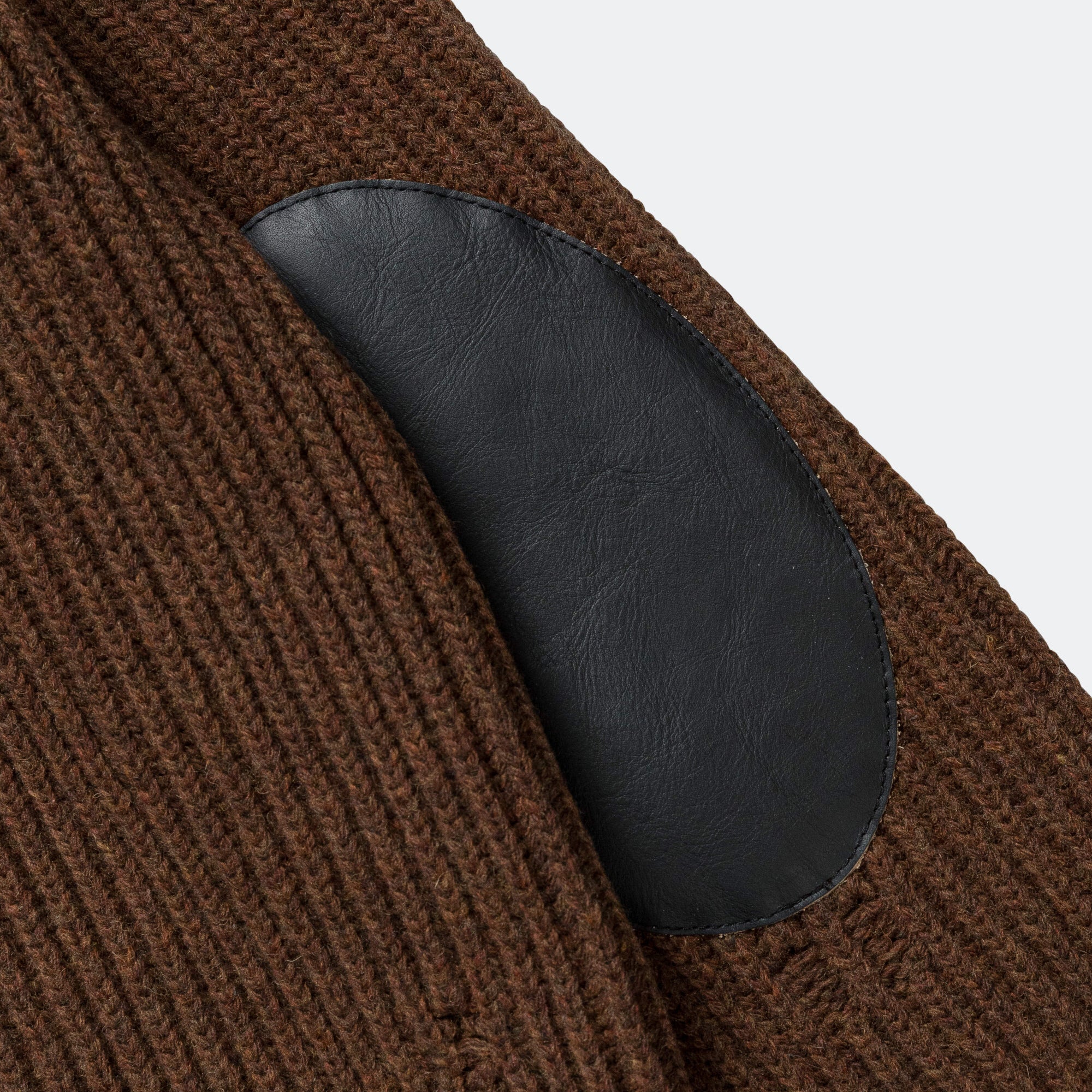 Distressed Zip-Up Knit - Beige Melange - Image 8