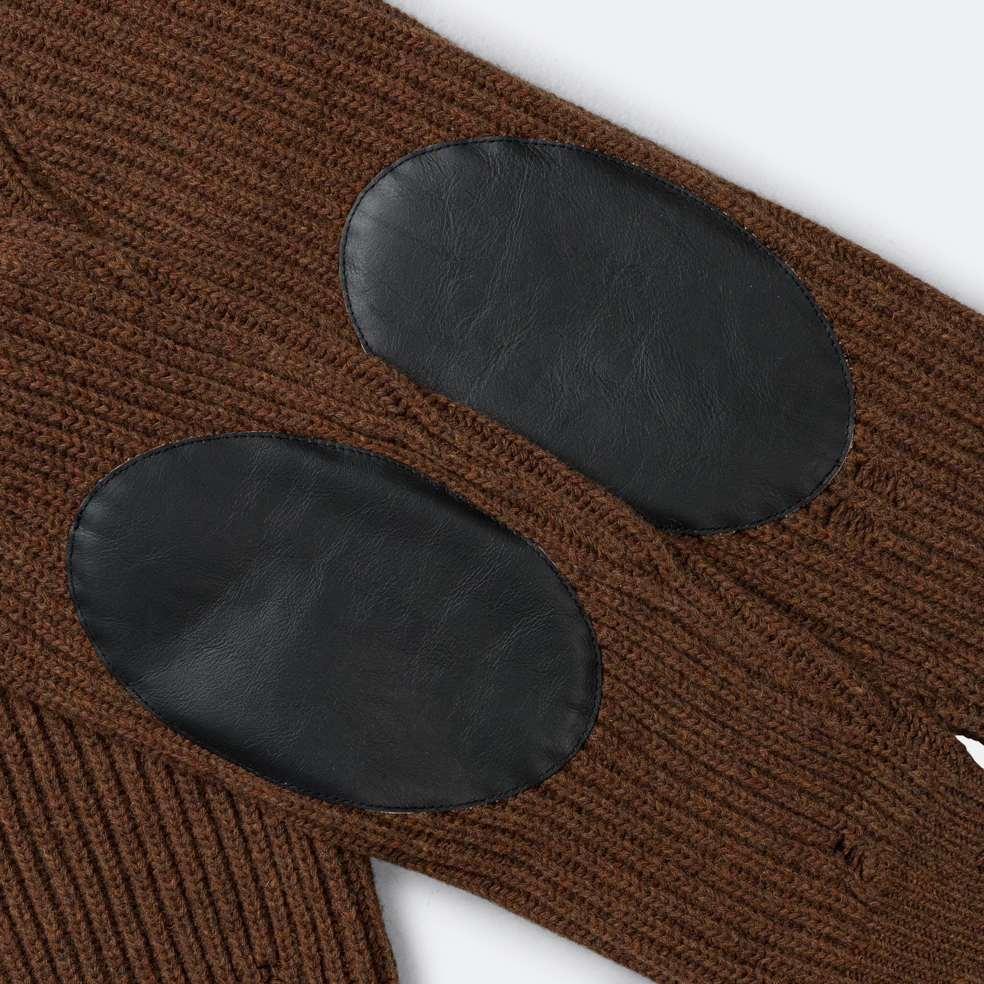 Distressed Zip-Up Knit - Beige Melange - Image 9