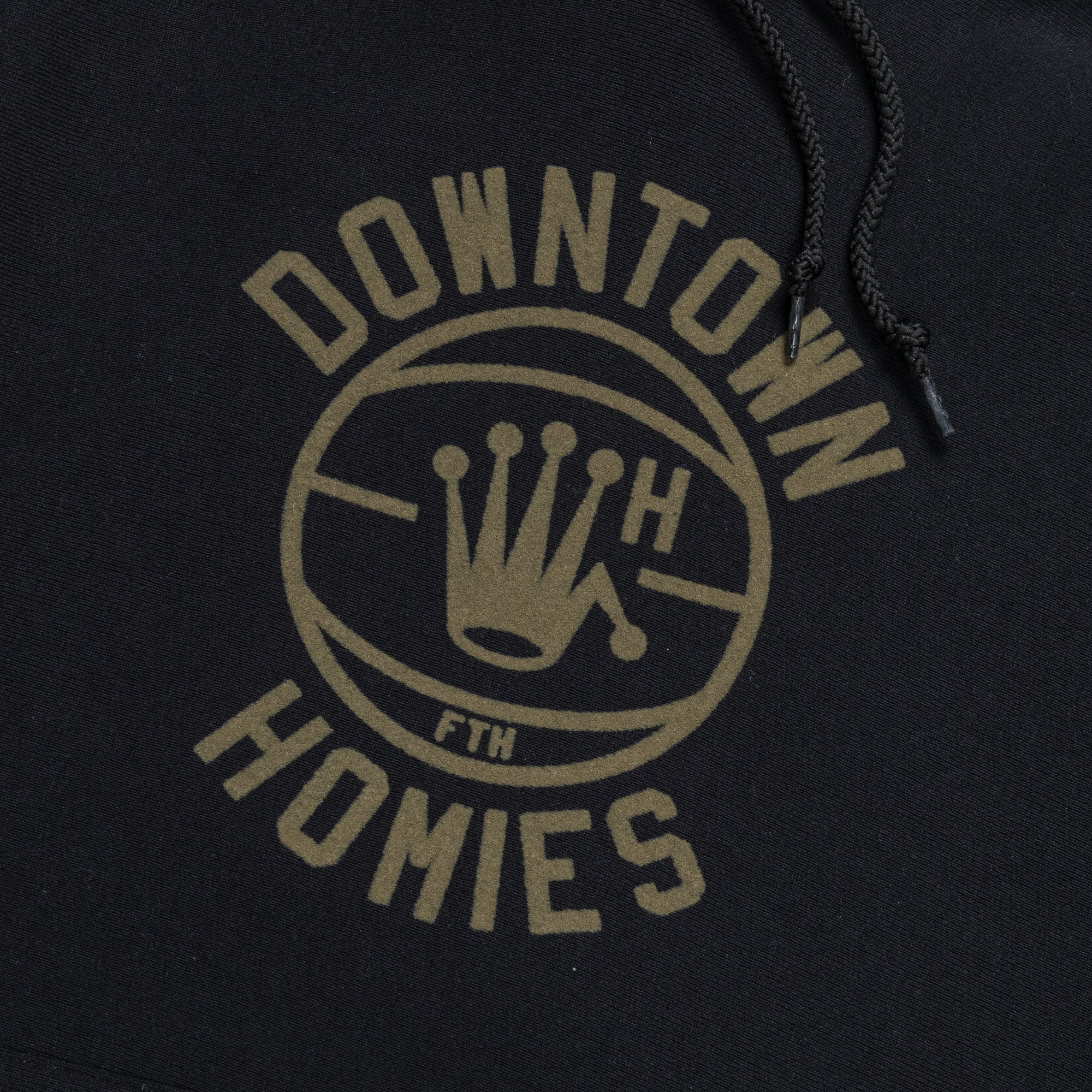 Downtown Homies Crew Pullover - Black - Image 5