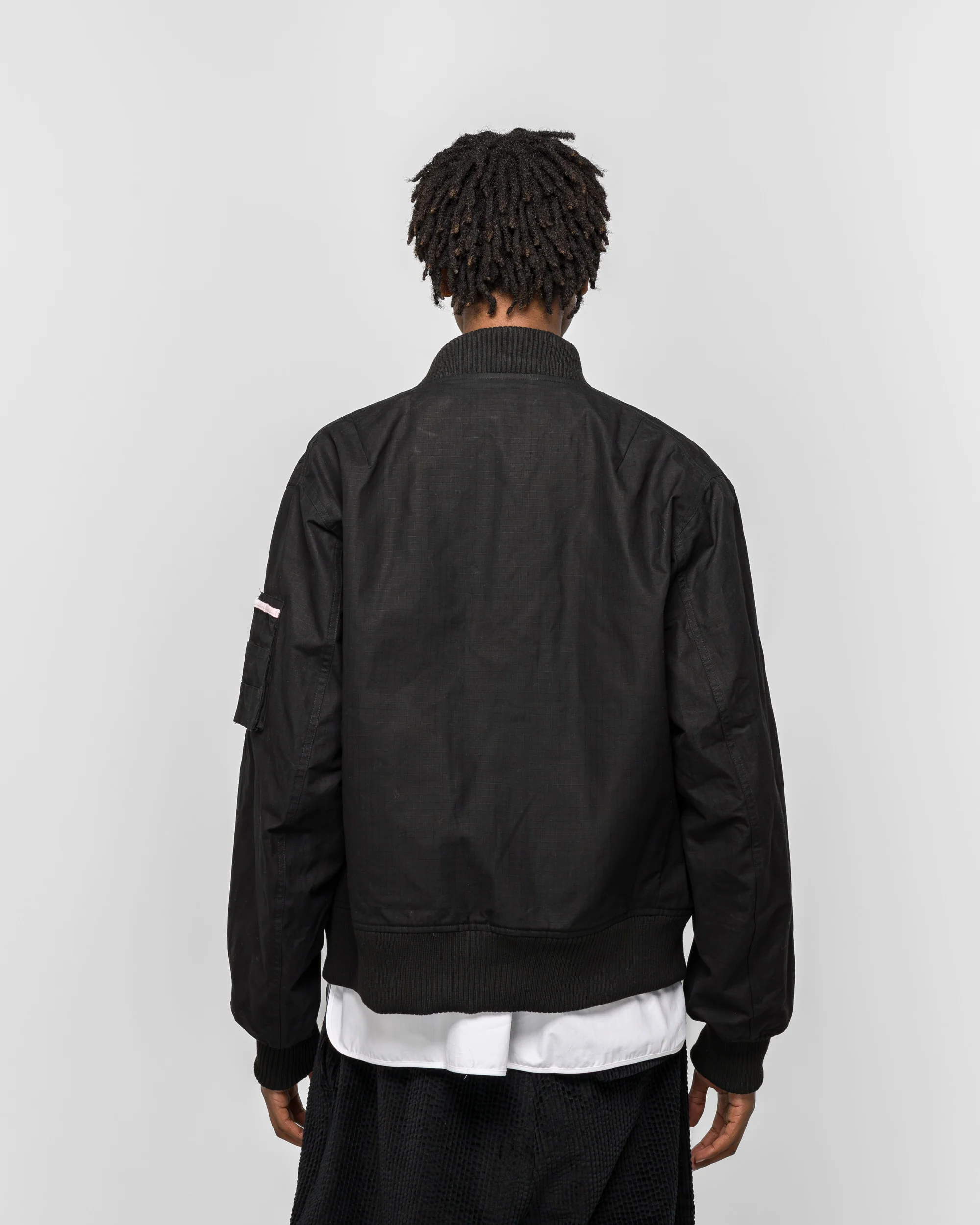 Borde Hill Bomber Jacket - Black Thornproof Ripstop - Image 4