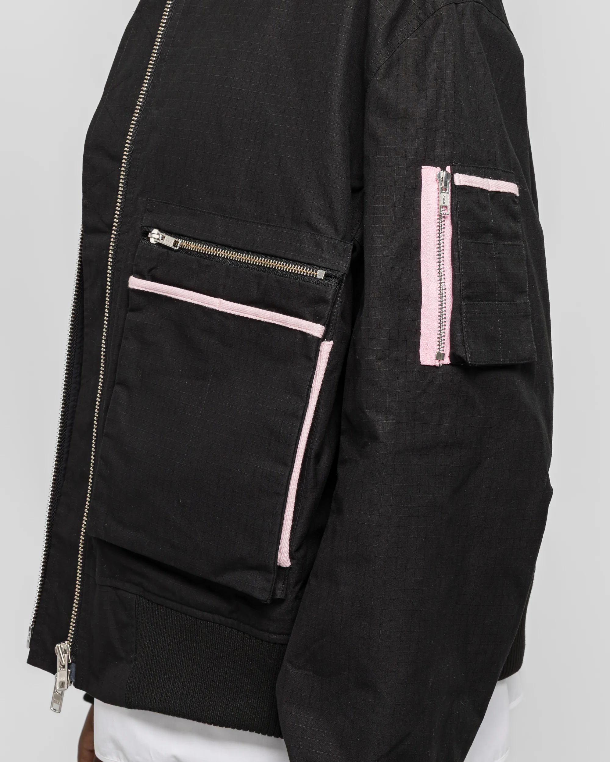 Borde Hill Bomber Jacket - Black Thornproof Ripstop - Image 5