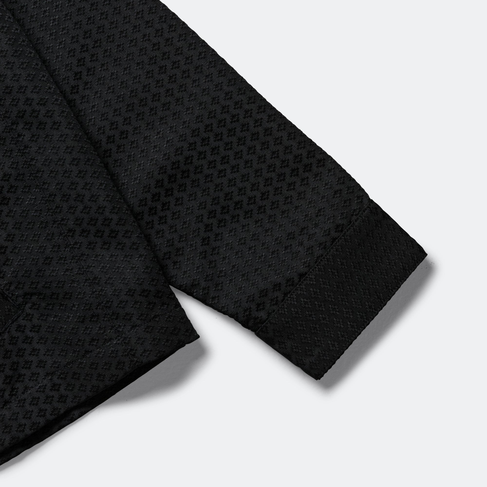Eisenhower Jacket - Black Japanese Dyed Jacquard - Image 5