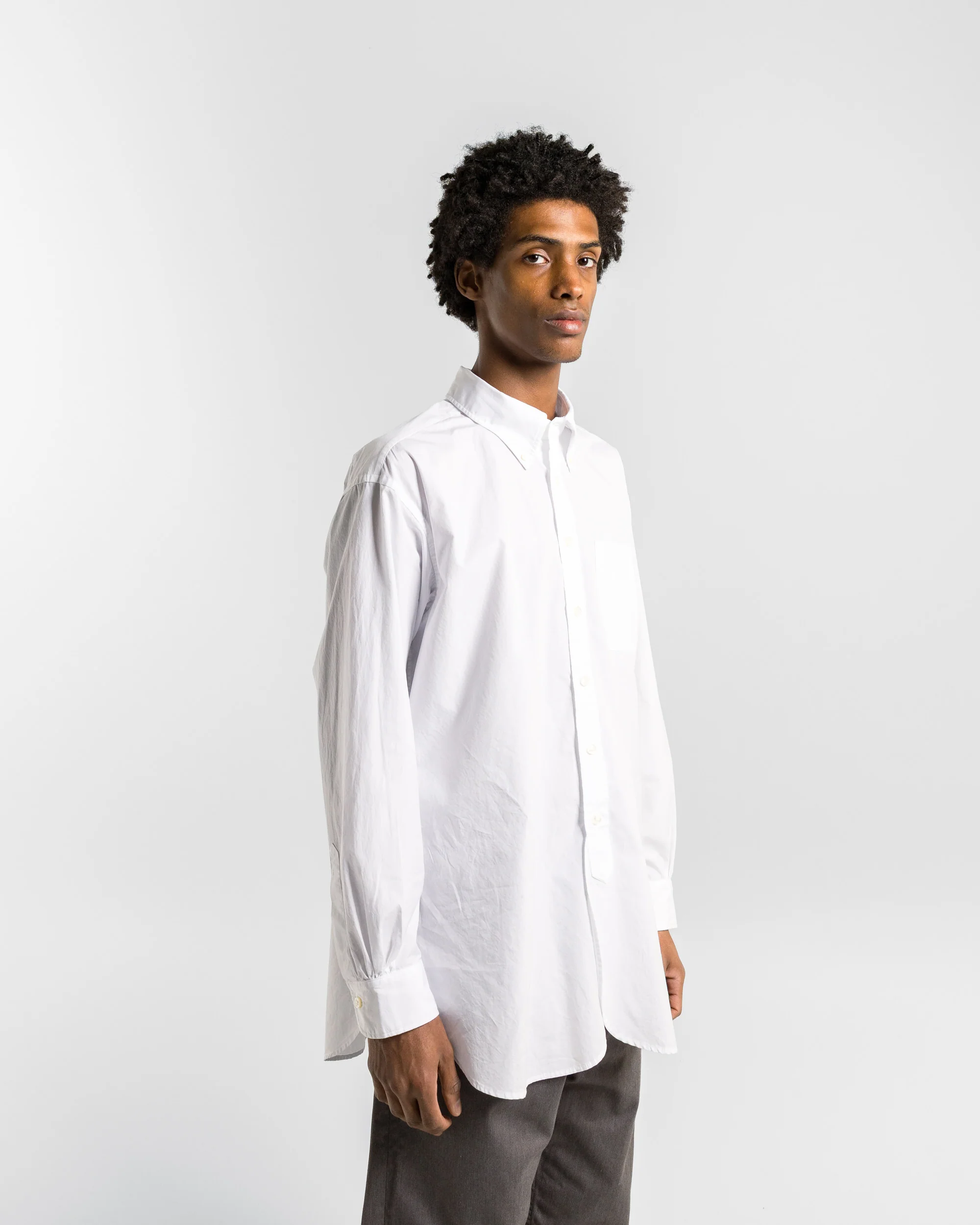 19 Century BD Shirt -  White 100's 2Ply Broadcloth - Image 3