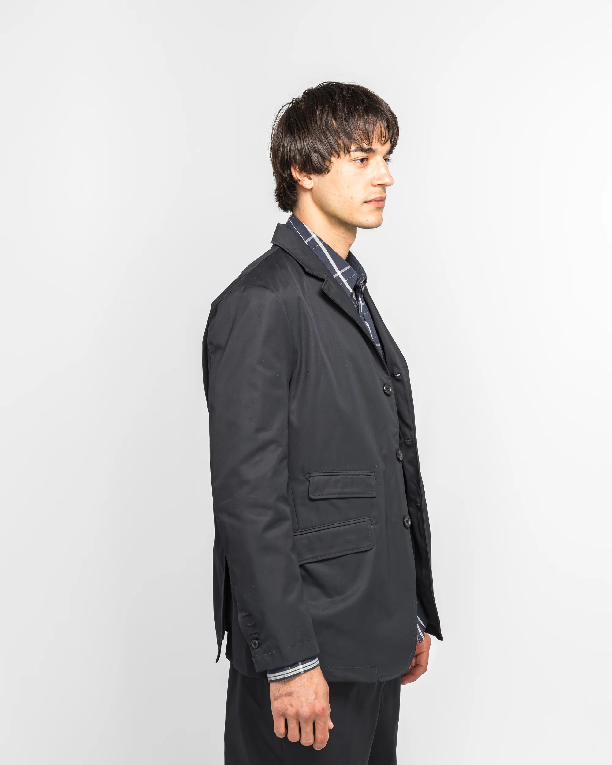 Andover Jacket - Dark Navy Cotton Ventile Twill - Image 3