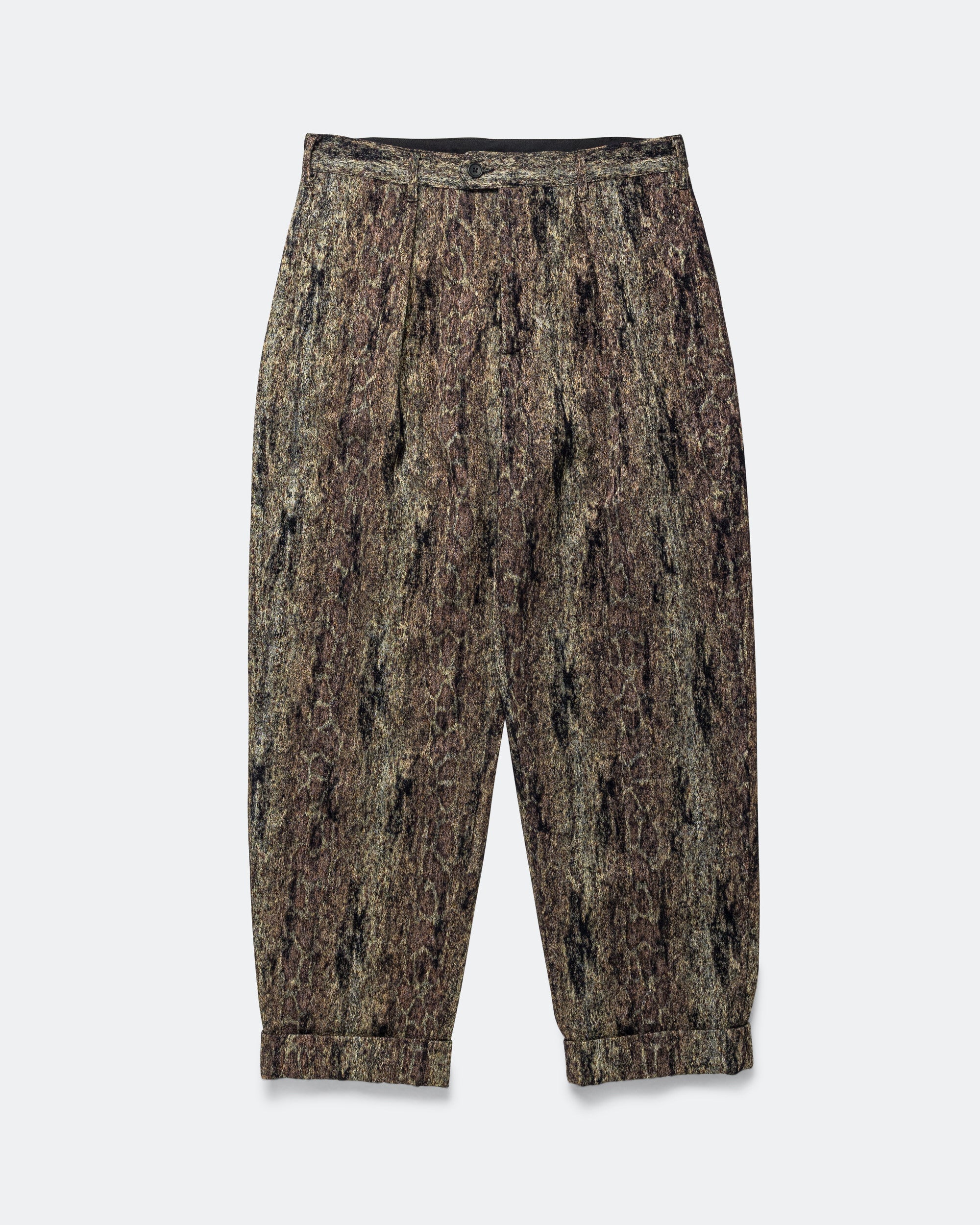 Carlyle Pant - Gold Wood Camo Jacquard