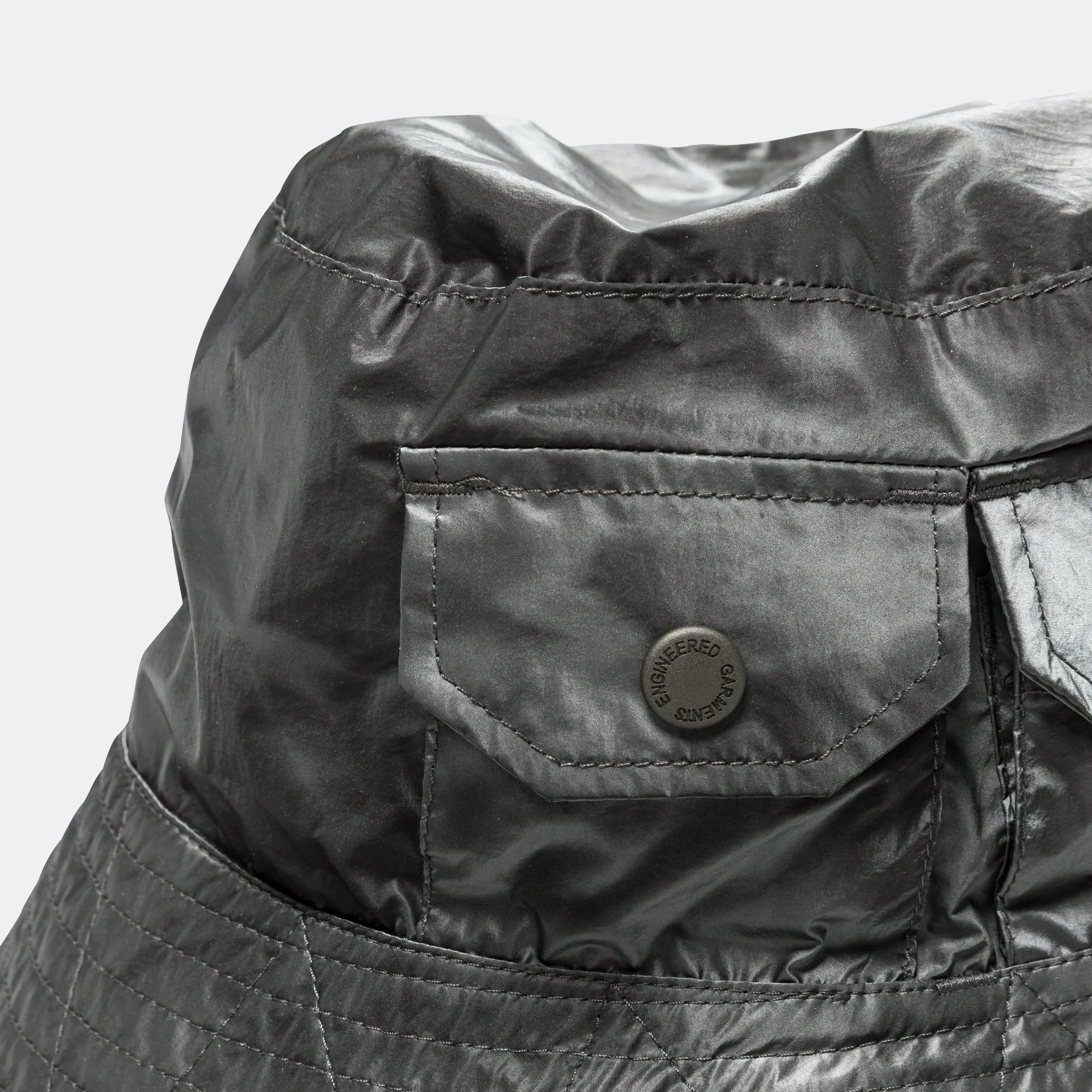 Explorer Hat - Silver Nylon Shadow Print - Image 3