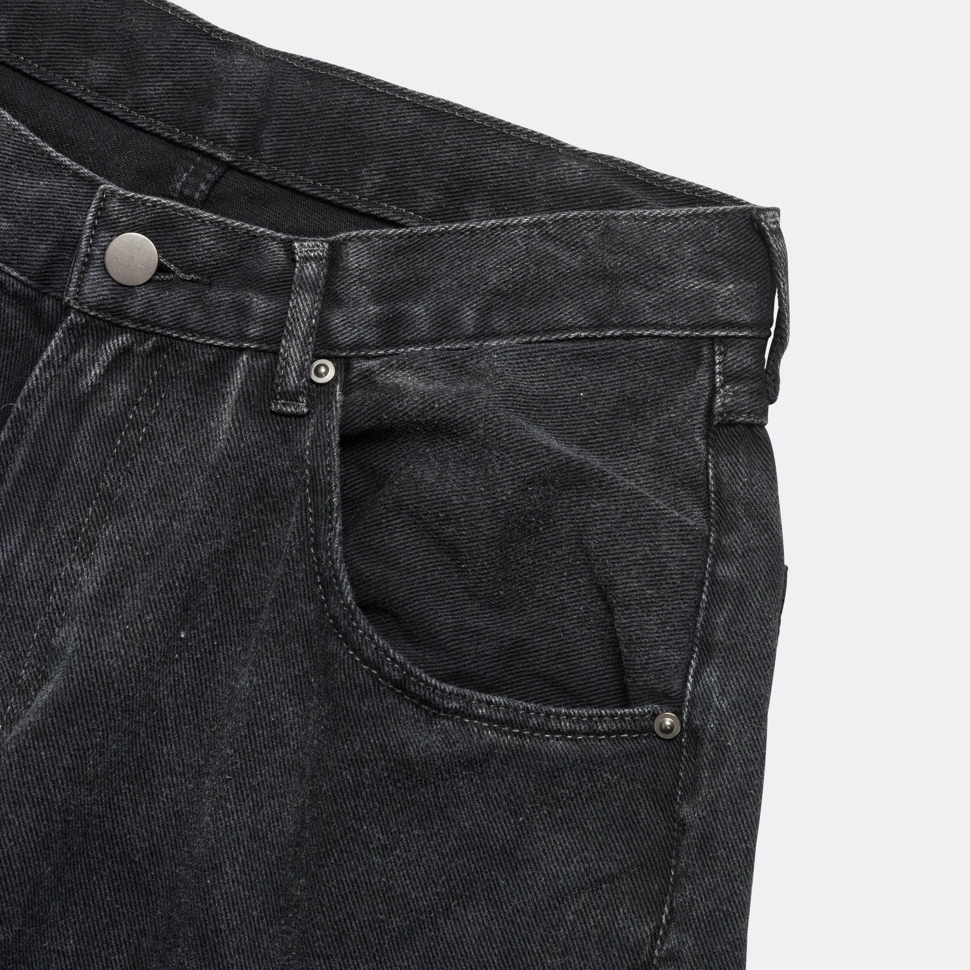 Faded Cargo Shorts - Black - Image 3