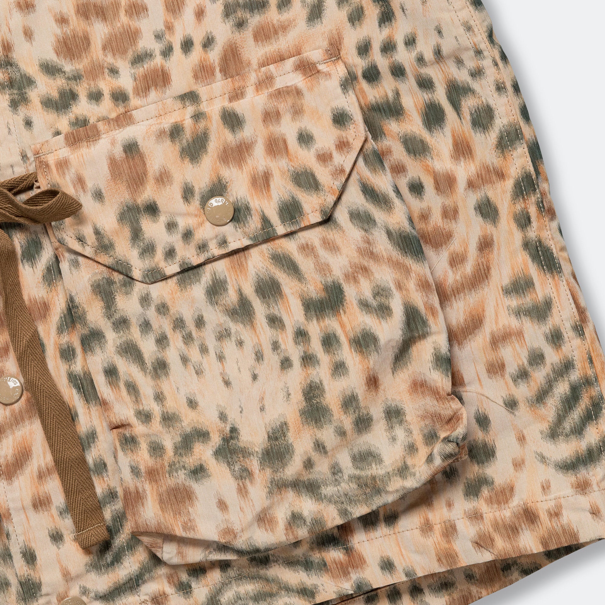 Field Vest - Brown Poly Leopard Print - Image 5