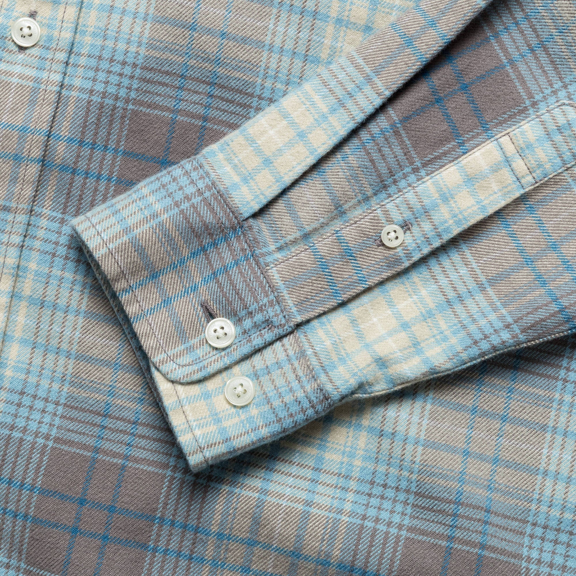 Flannel Check Shirt - Brown - Image 4