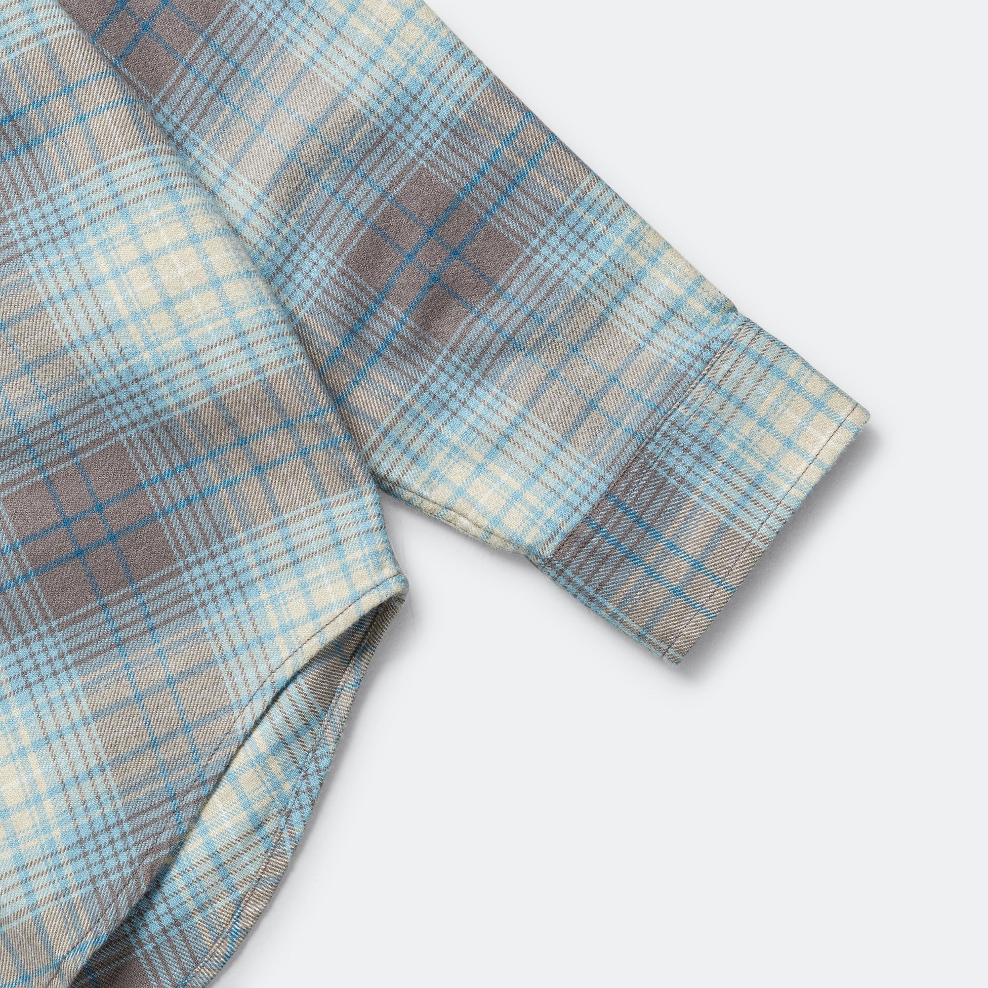 Flannel Check Shirt - Brown - Image 5