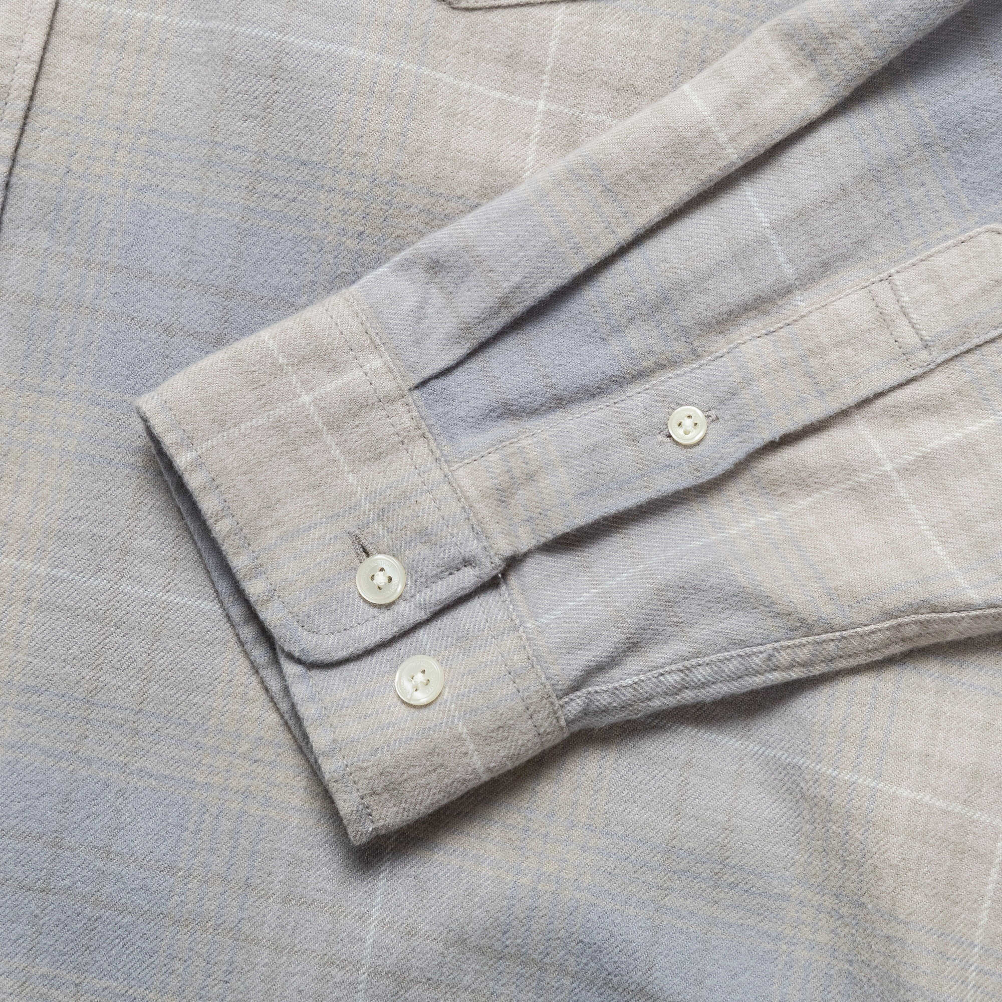 Flannel Check Shirt - Grey - Image 4