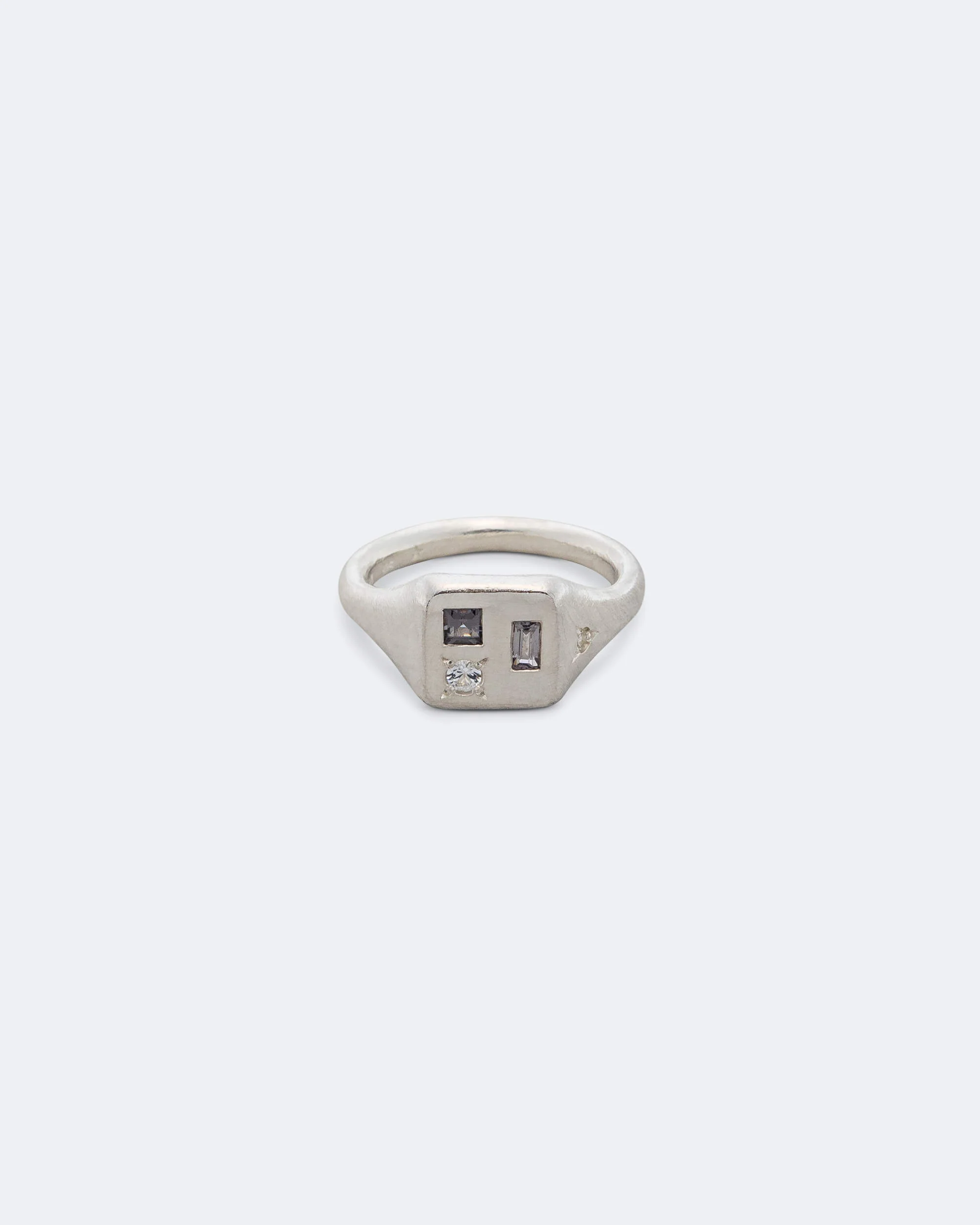 Fog Ring - 925 Silver/Grey Spinel