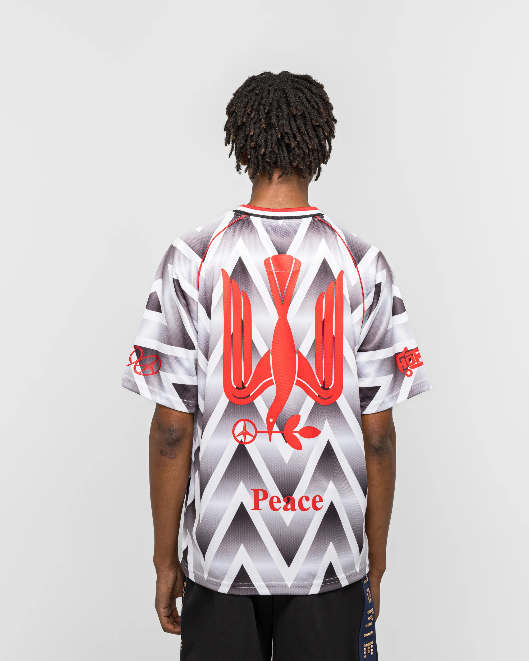Bruised Soccer Jersey - White - Image 4