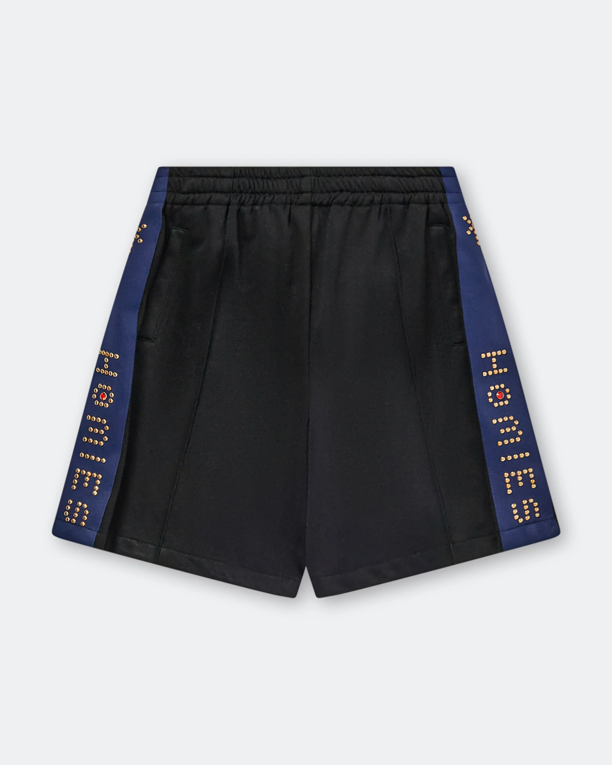 Studded Track Short - Black