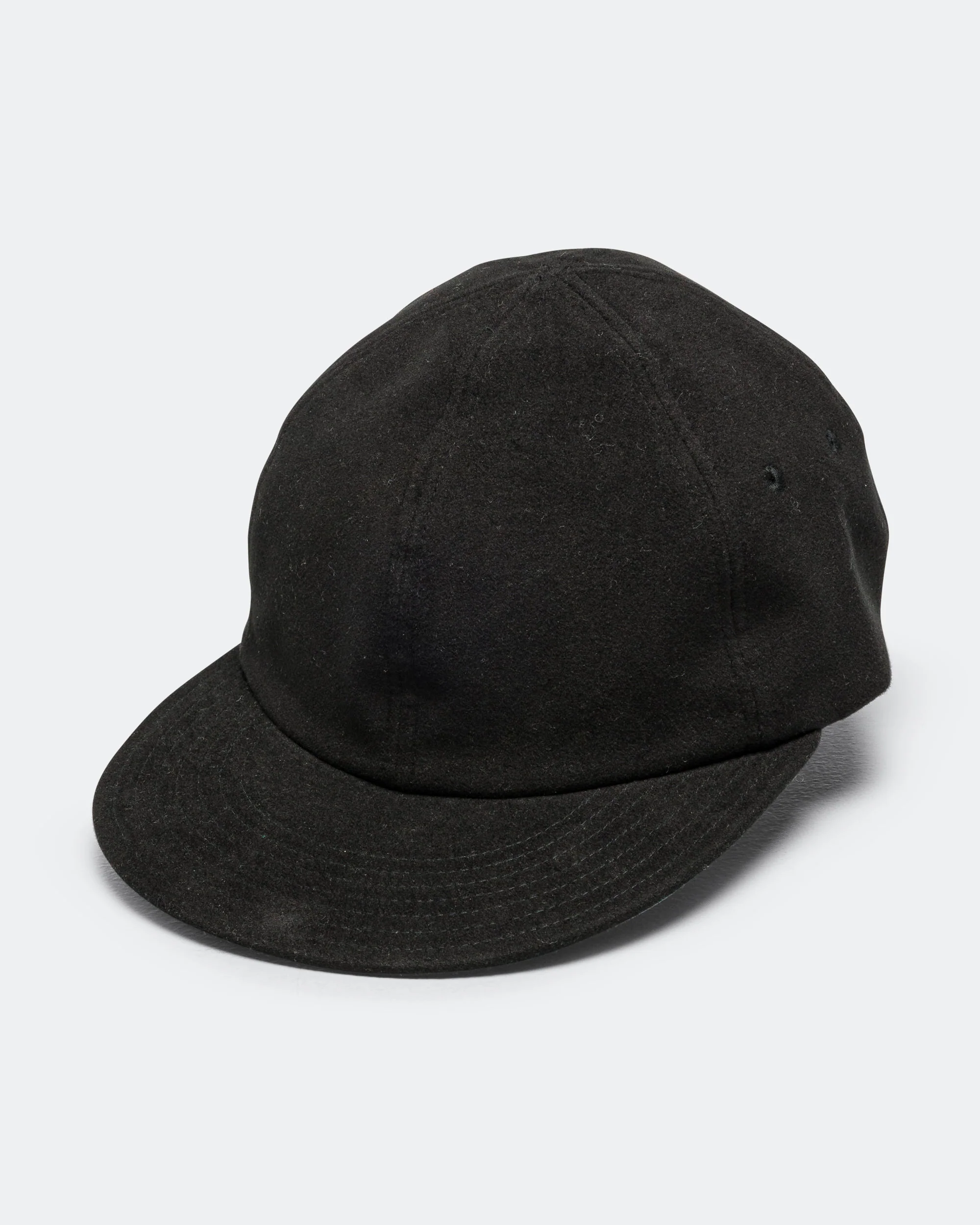 Classic 6 Panel Cap Moleskin - Black