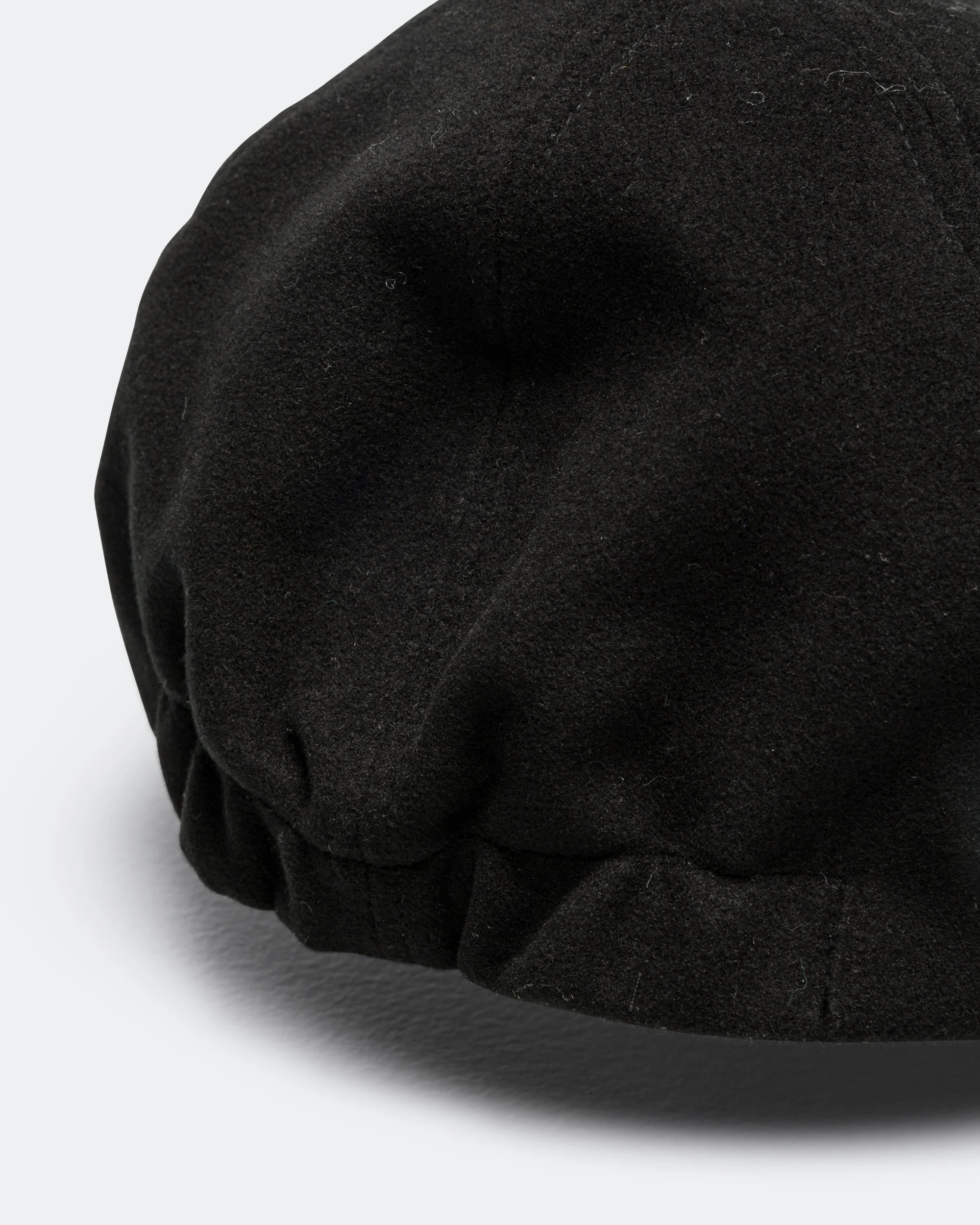 Classic 6 Panel Cap Moleskin - Black - Image 4